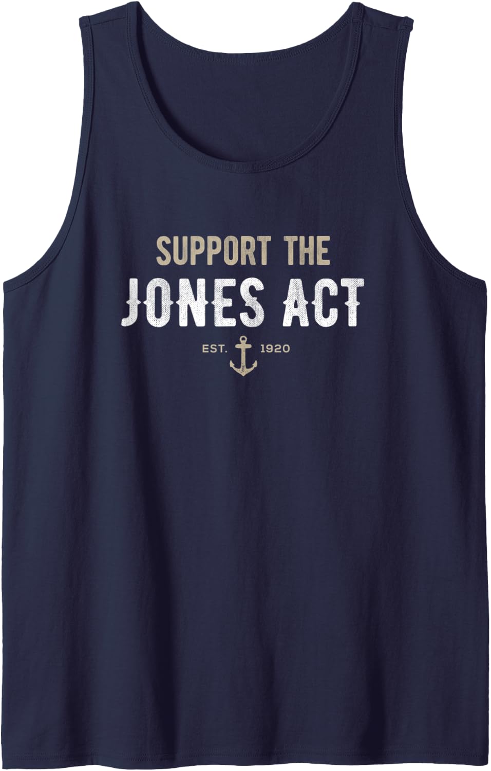 Jones Act Merchant Marine Tank Top - Navy Blue