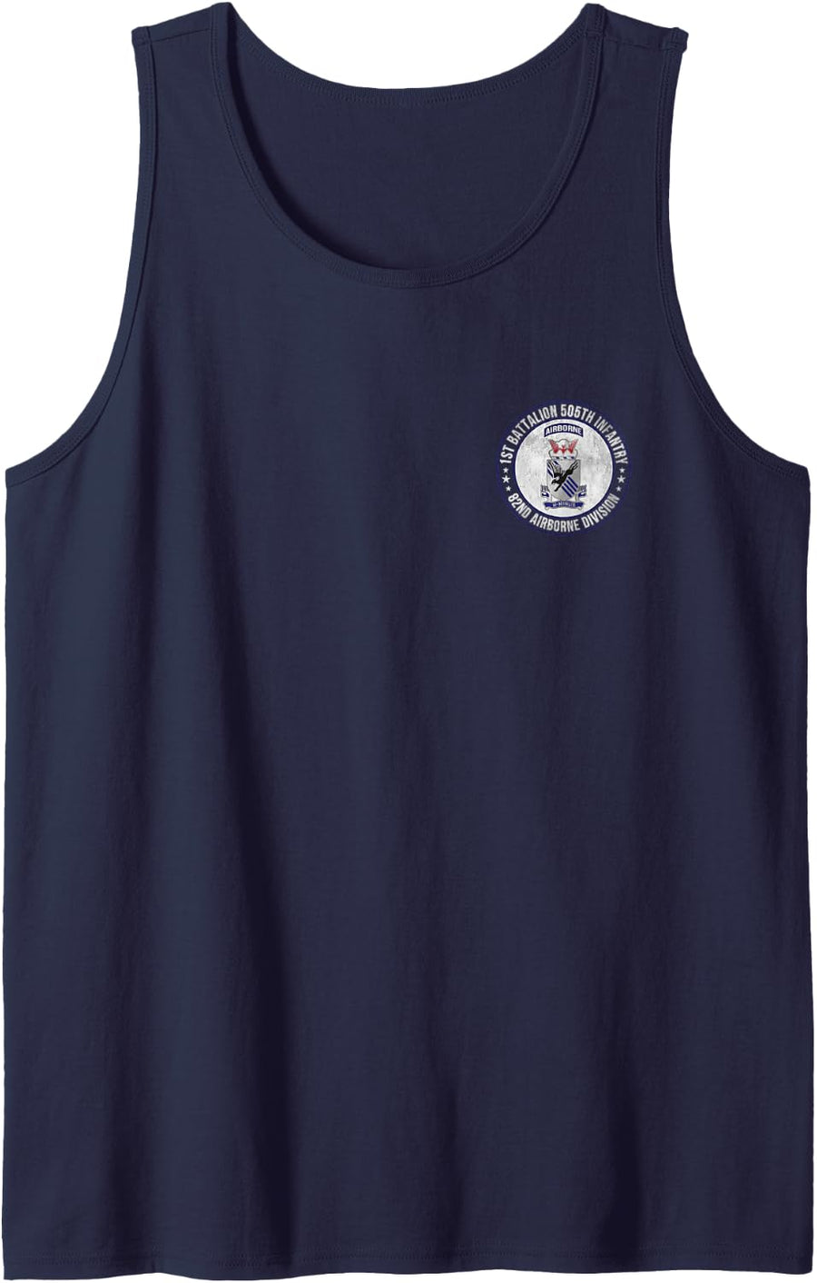 1st Battalion 505th Infantry 82nd Airborne Division Veteran Sleeveless Tank Top - Navy Blue