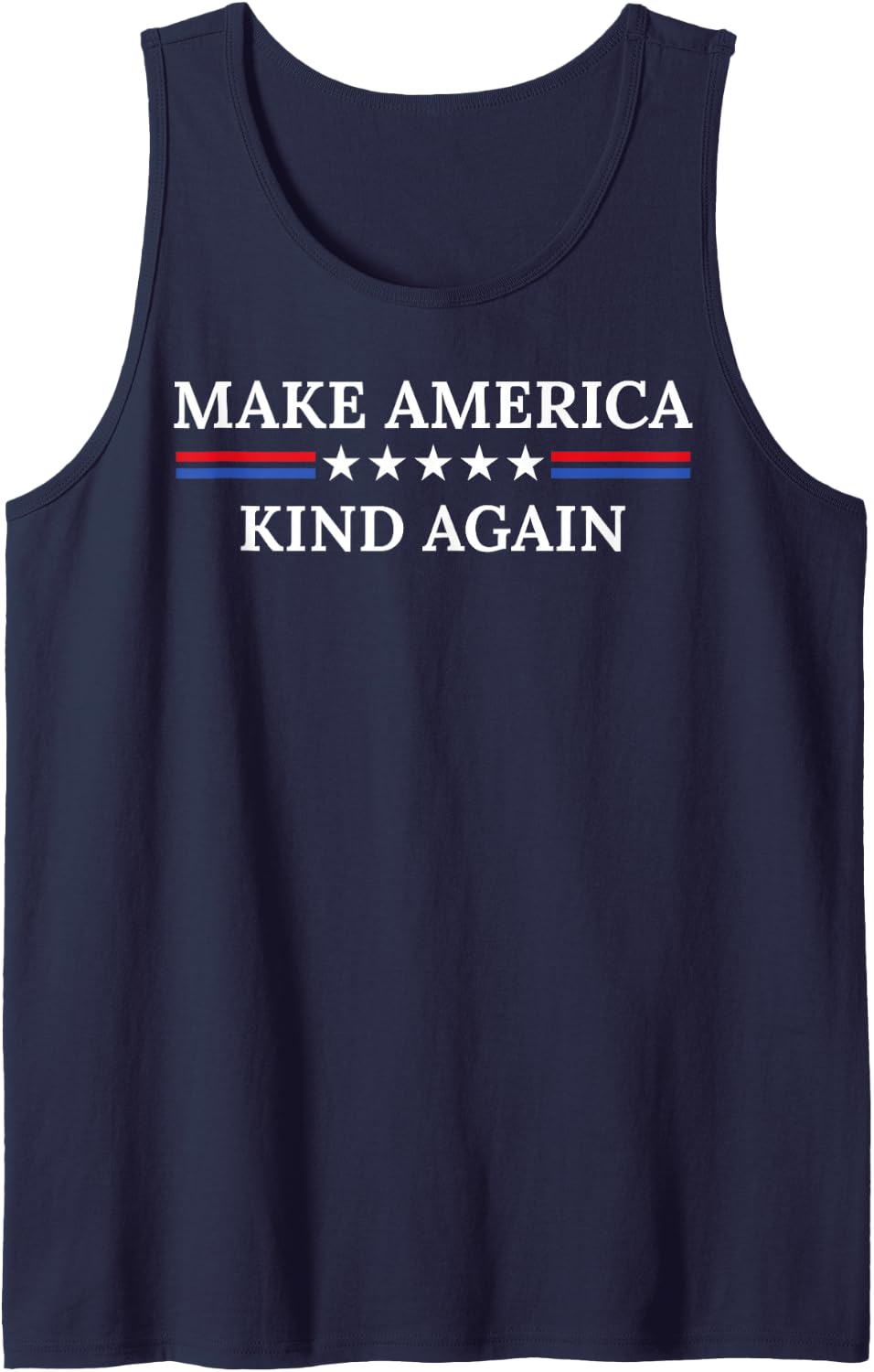 Makes America Nice Again Sleeveless Tank Top - Navy Blue