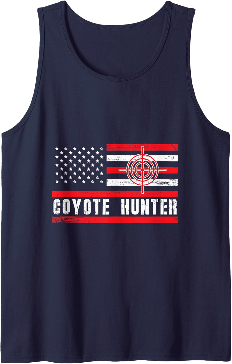 Coyote Hunter Coyote Hunting Tank Top - Navy Blue