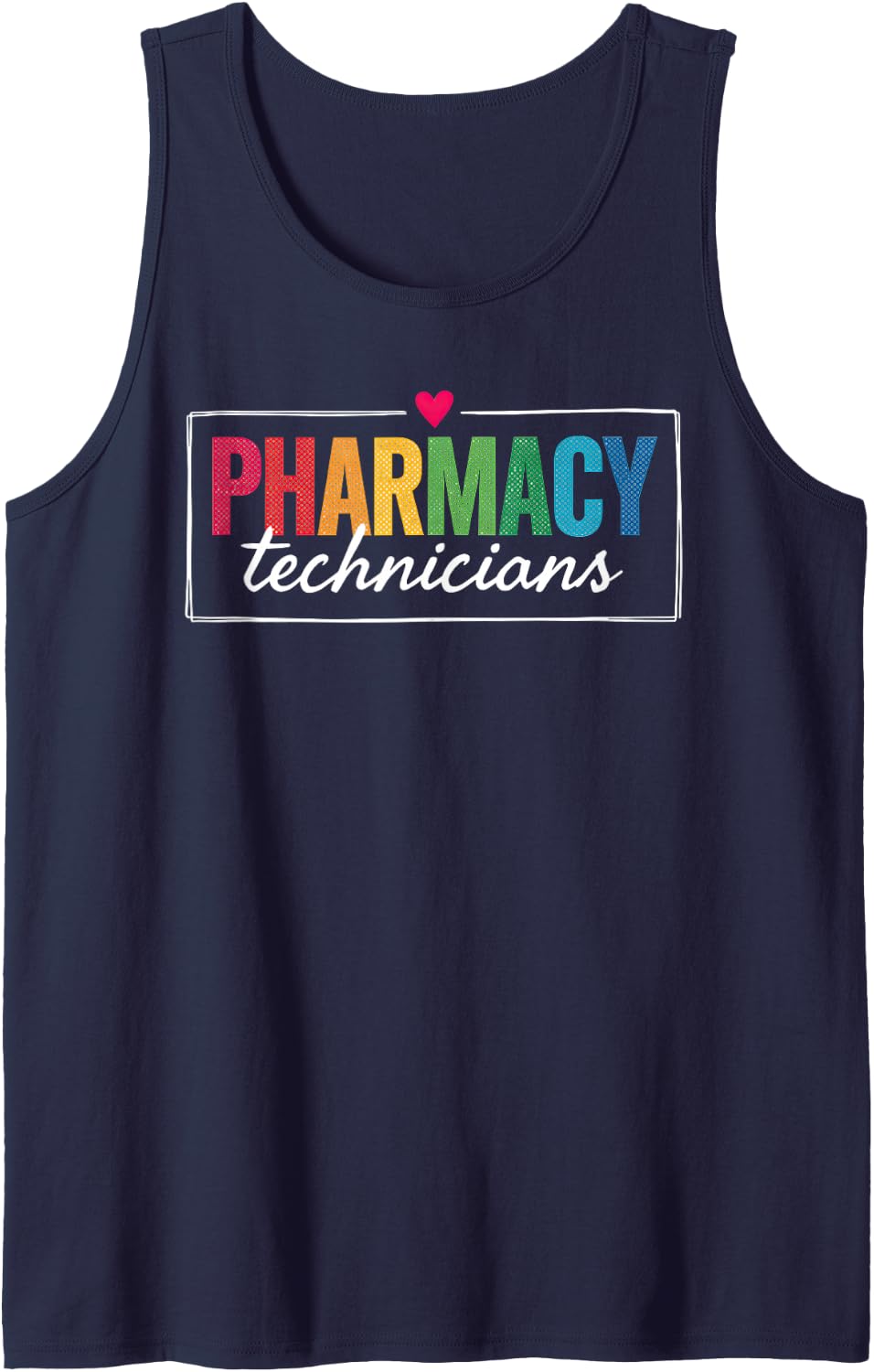 Certified Pharmacy Technician Cphbt Pharmacy Techs Sleeveless Tank Top - Navy Blue