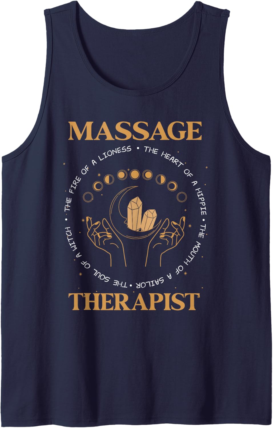 Massage Therapist Facts Masseuse Massage Lover Sleeveless Tank Top - Navy Blue
