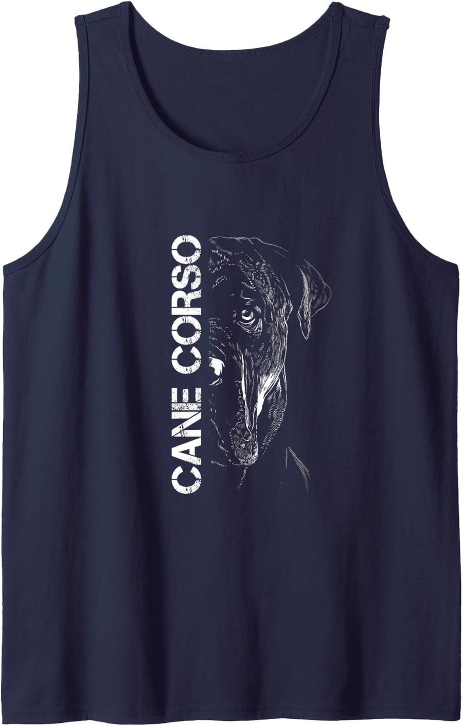 Cane Corso Dog Tank Top - Navy Blue