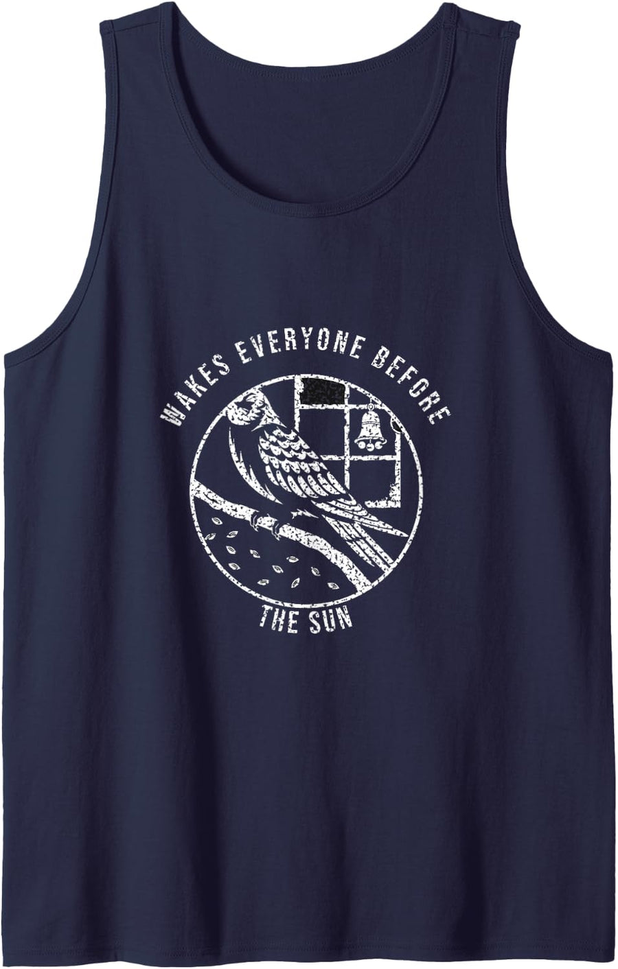 Cockatiel - Wakes Everyone Before The Sun - Cockatiel Owner Sleeveless Tank Top - Navy Blue