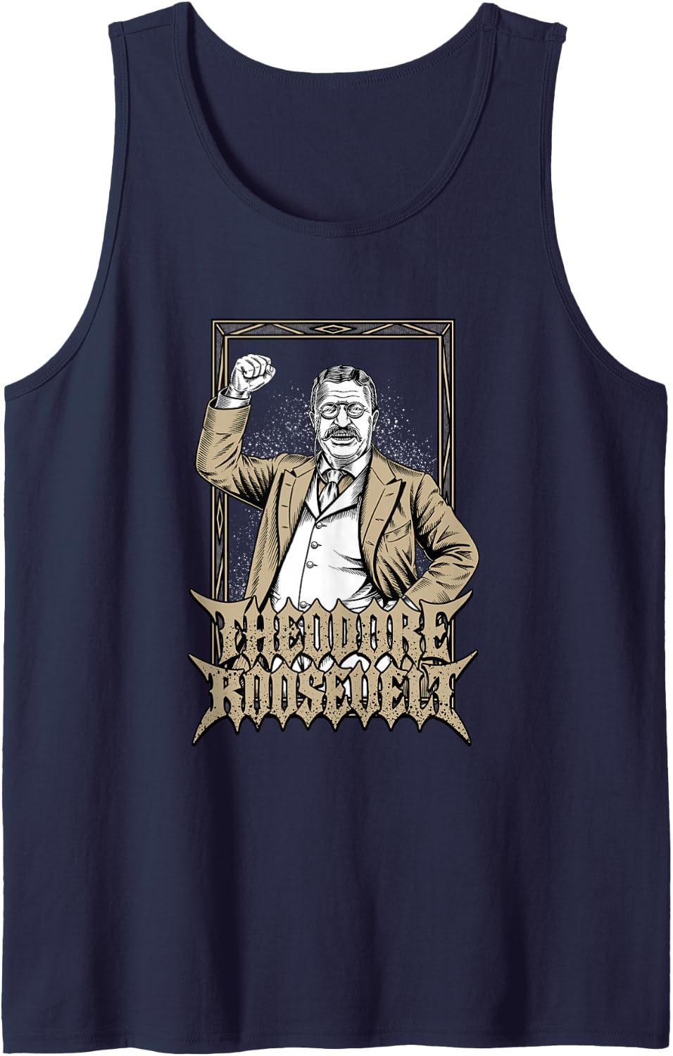 Theodore Roosevelt Sleeveless Tank Top - Navy Blue