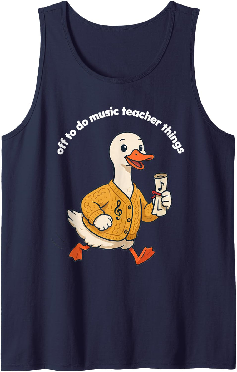 Music Teacher Music Instructor Band Director Choir Director Tank Top - Navy Blue