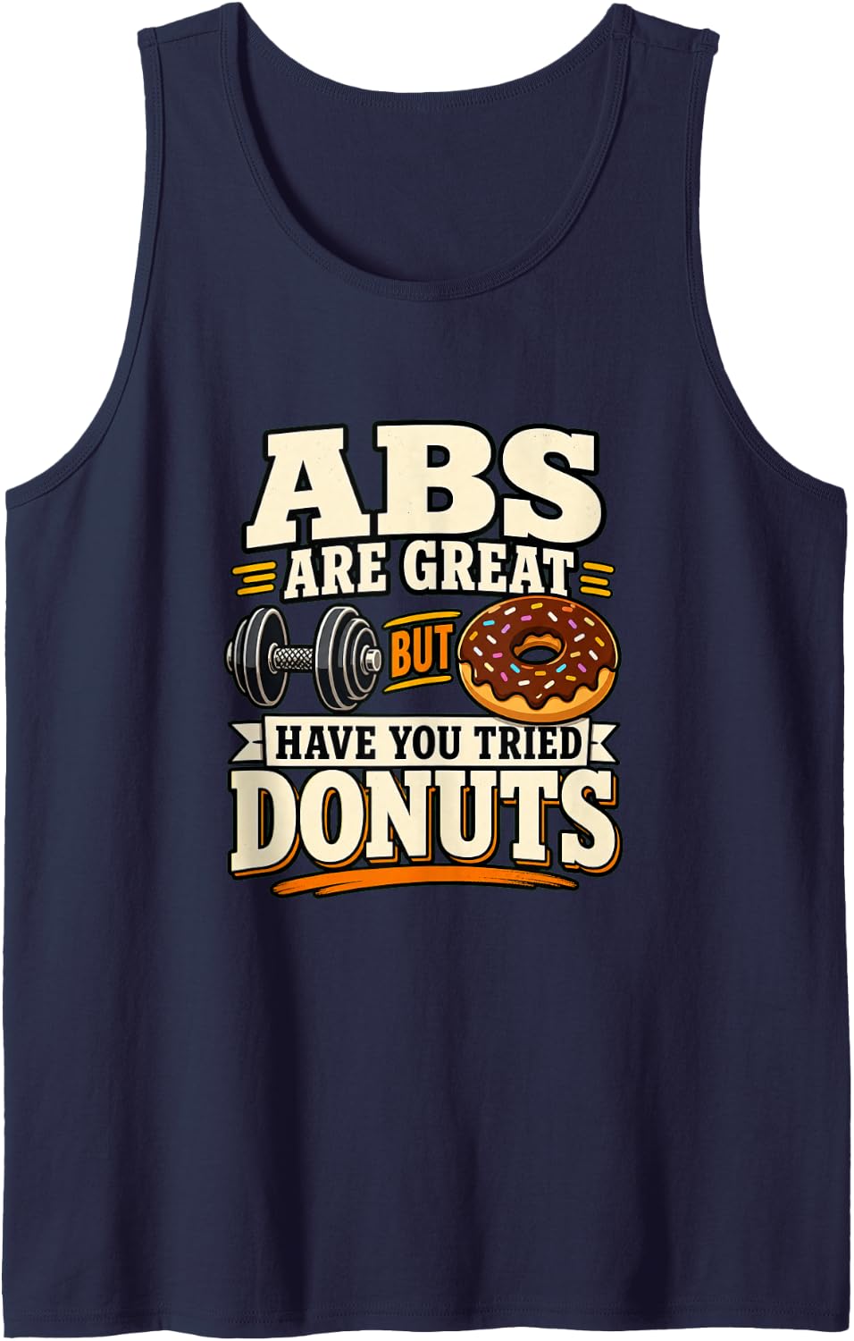 Funny Weightlifting Gym Bodybuilder Powerlifter Weightlifter Tank Top - Navy Blue