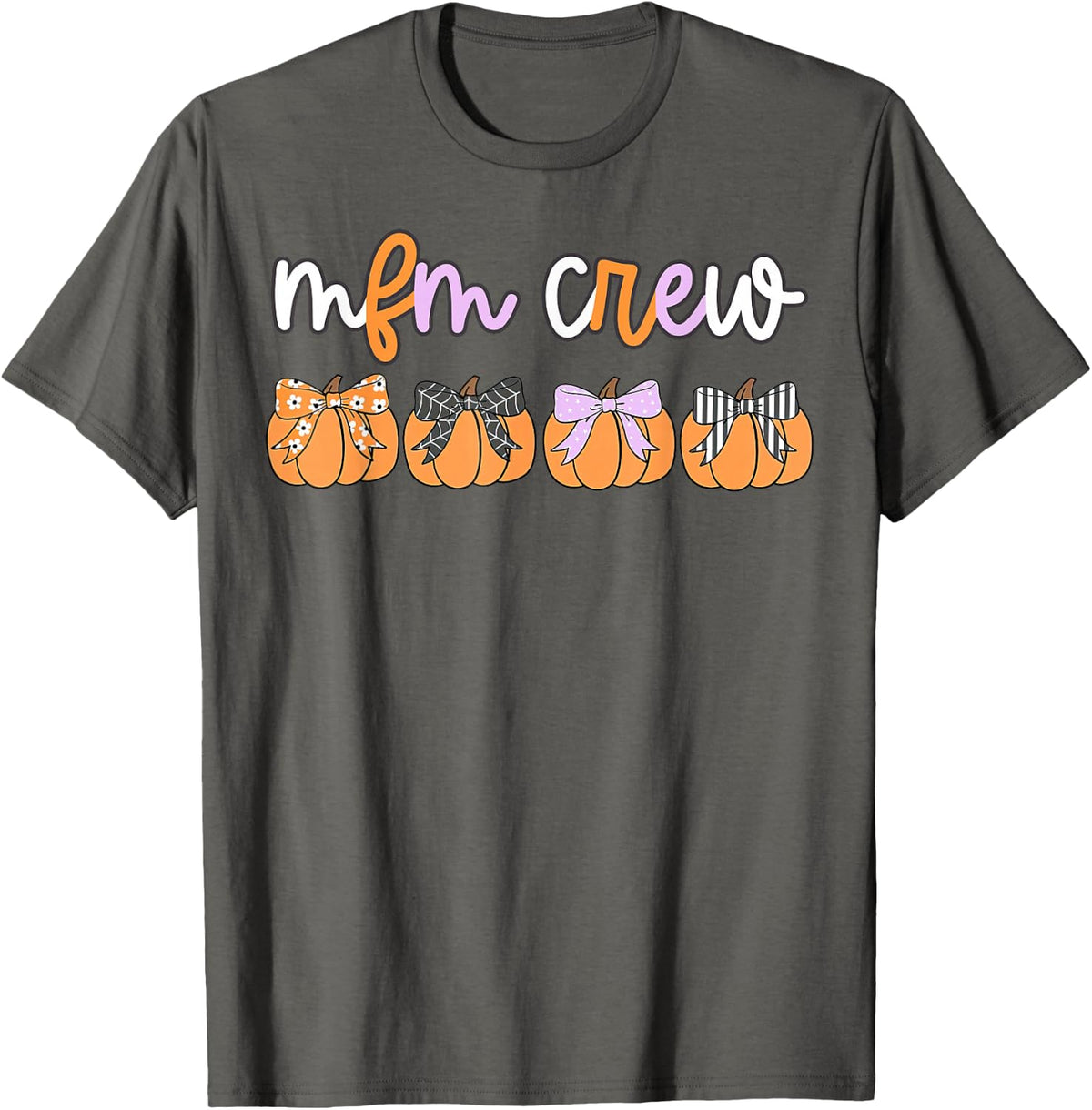 Halloween MFM Crew Maternal Fetal Medicine Sonographer OBGYN T-Shirt - Asphalt Grey
