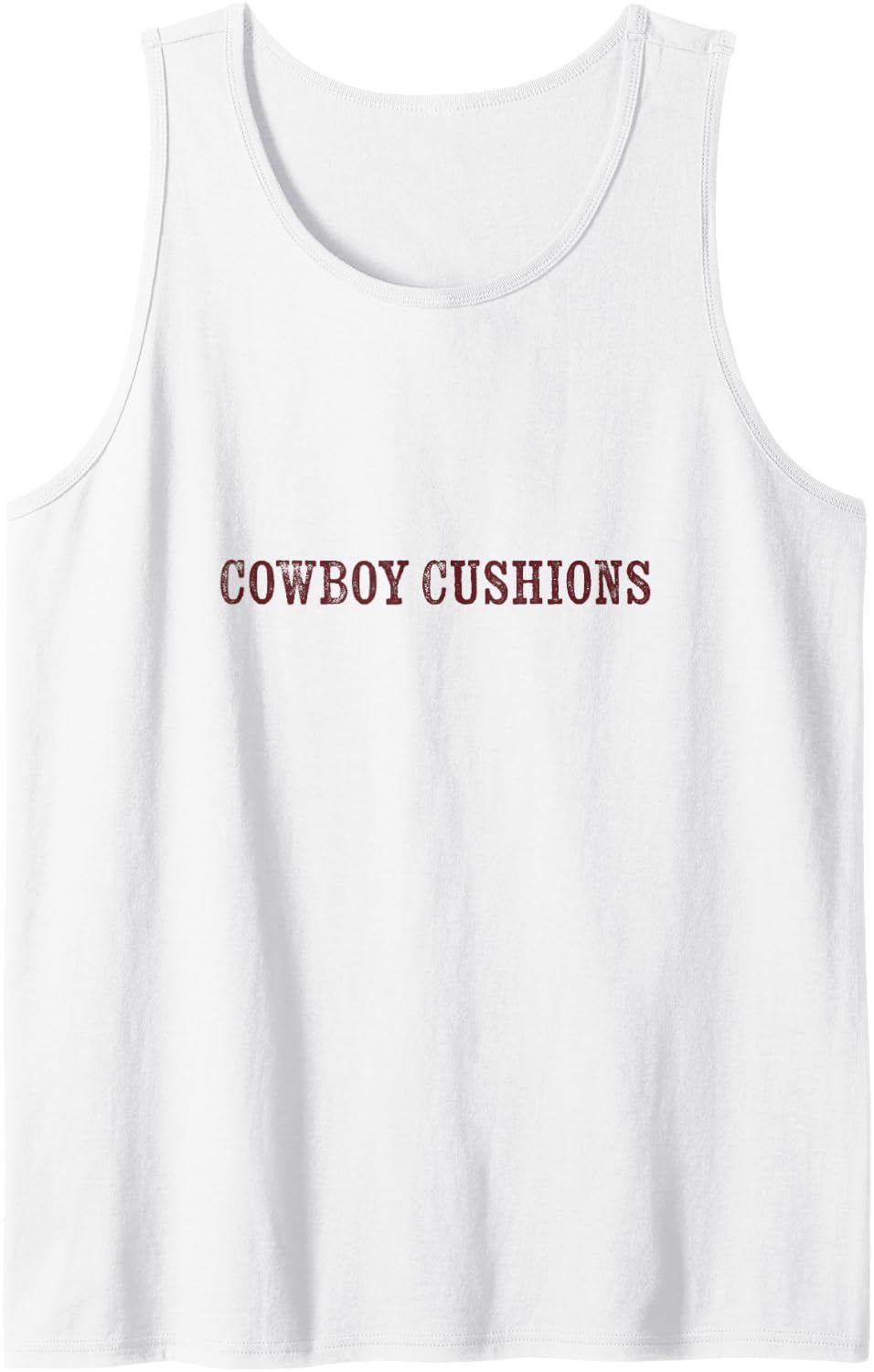 Cowboy Cushions | Country Girl | Funny Tank Top - White