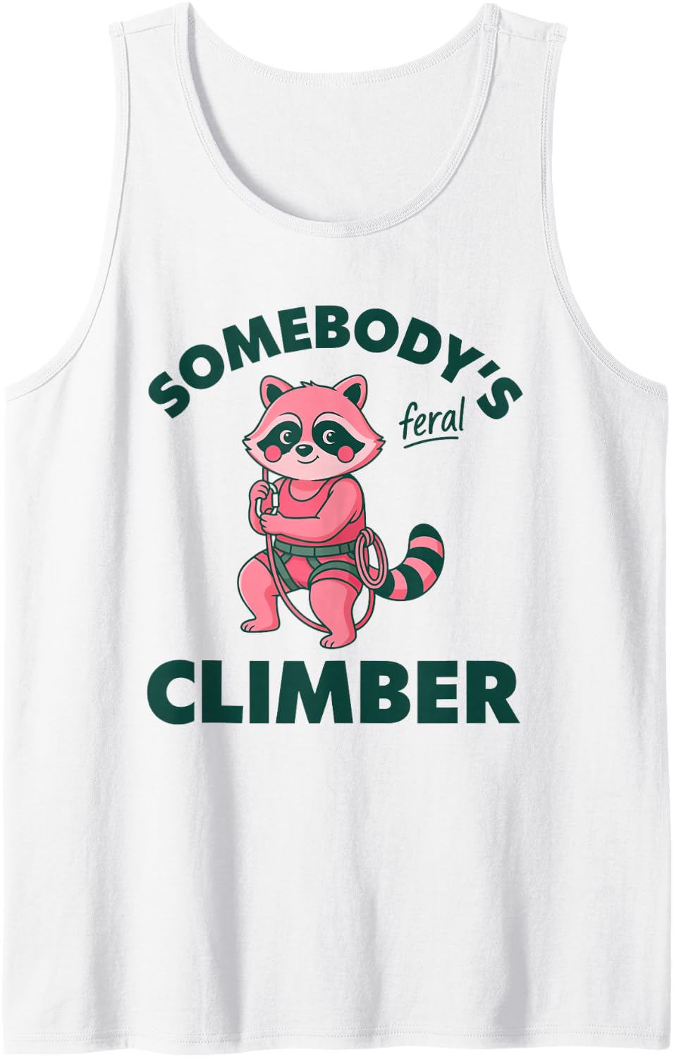 Rock Climbing Climber Bouldering Boulder Sport Trad Sleeveless Tank Top - White