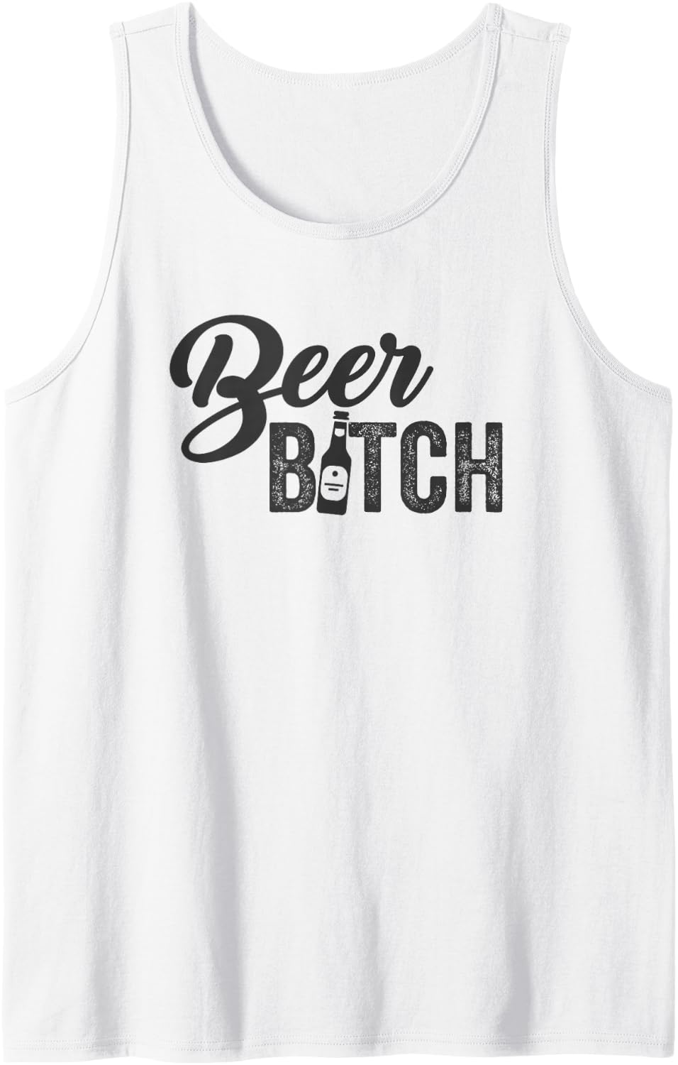Beer Bitch Craft Brew Pub Micro Brew Ale Drinking Meme Tank Top - White