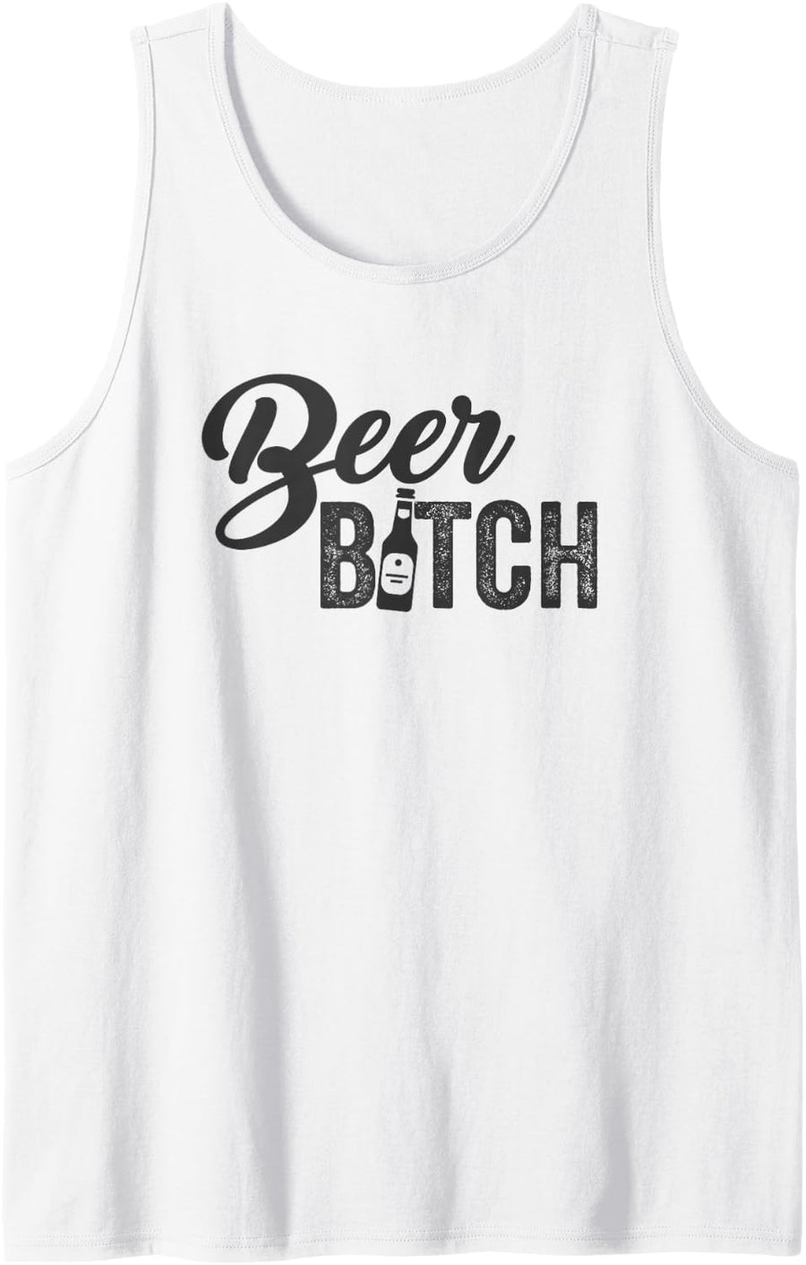 Beer Bitch Craft Brew Pub Micro Brew Ale Drinking Meme Tank Top - White