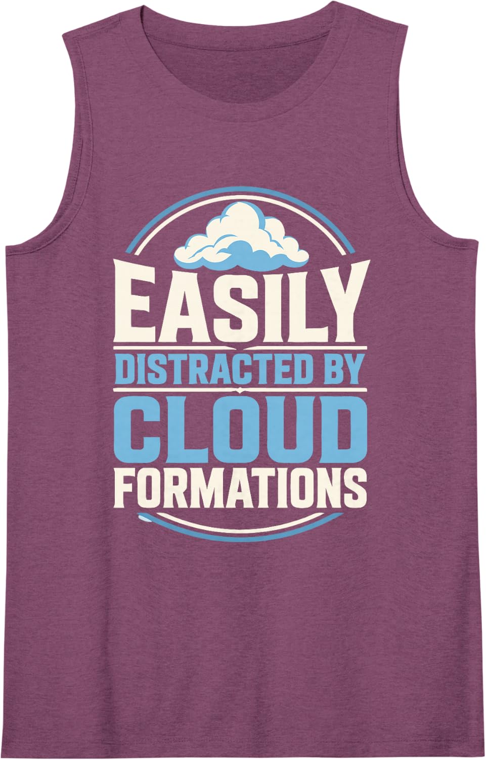 Cloud Formation Meteorology Weather Forecast Meteorologist Sleeveless Tank Top - Purple