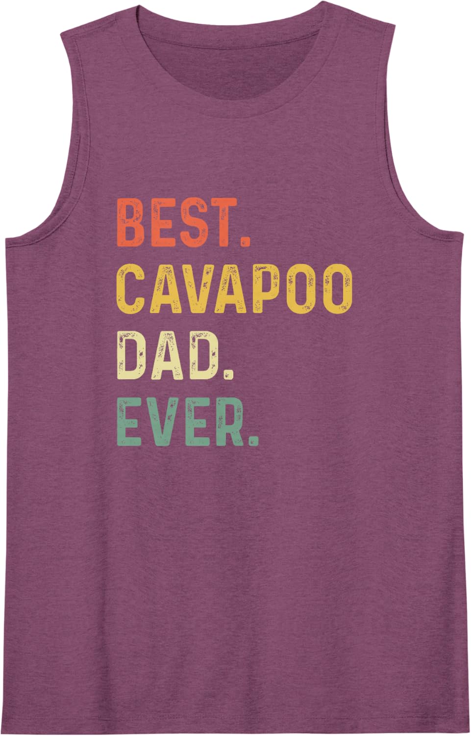 Best Cavapoo Dad Ever Dog Breed Father's Day Canine Puppy Sleeveless Tank Top - Purple