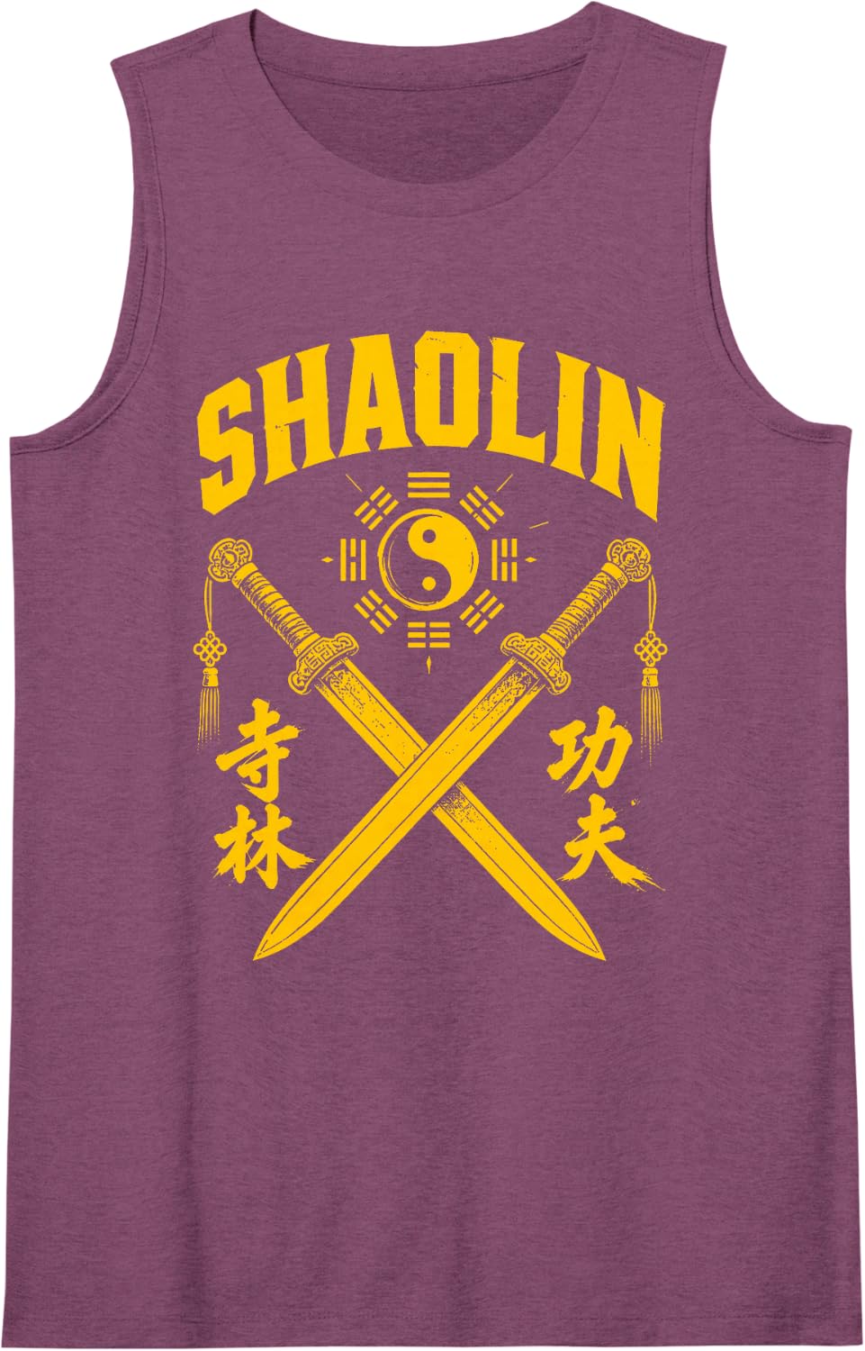 Shaolin Kung Fu Dojo Martial Arts Sleeveless Tank Top - Purple