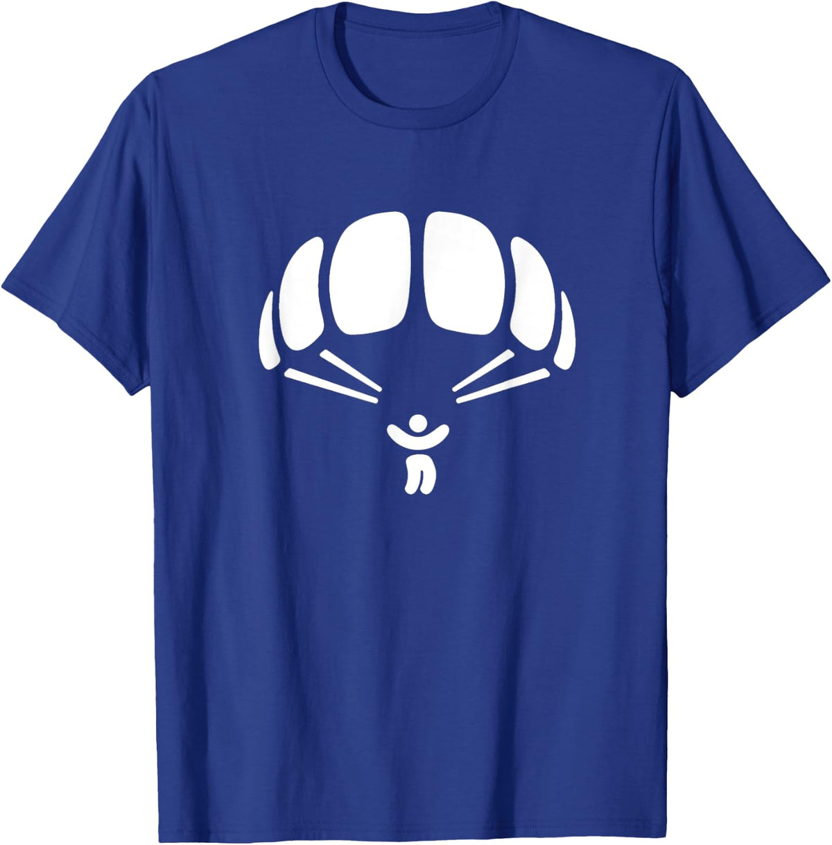 Skydiving Silhouette Logo T-Shirt - Royal Blue