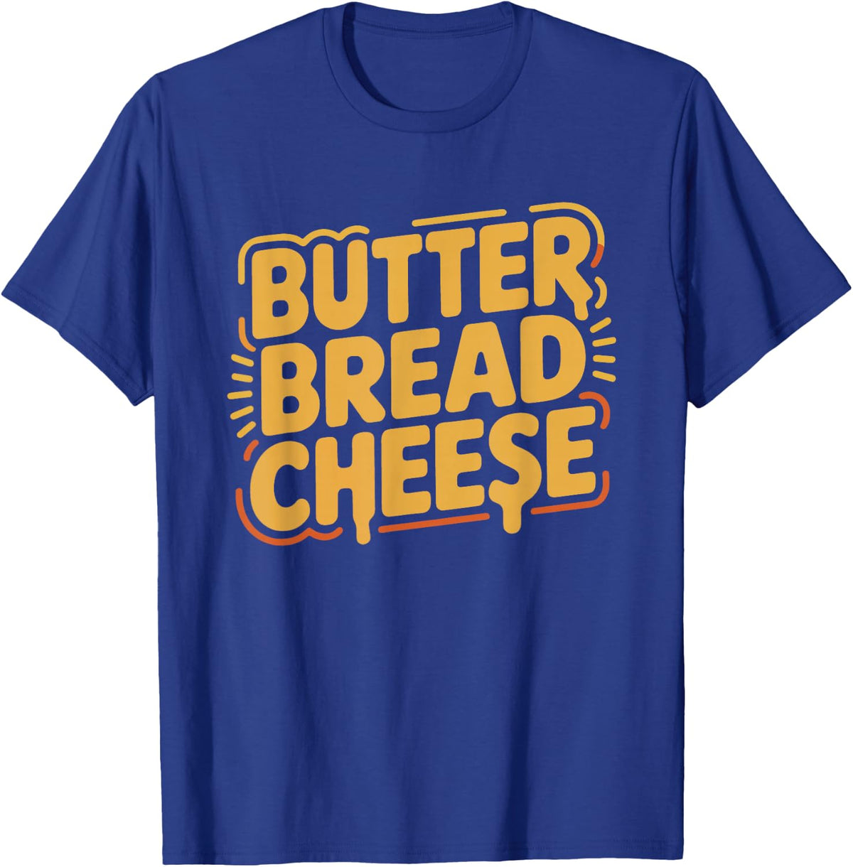 Butter Bread Cheese Grilled Perfection Minimalist Philosophy T-Shirt - Royal Blue