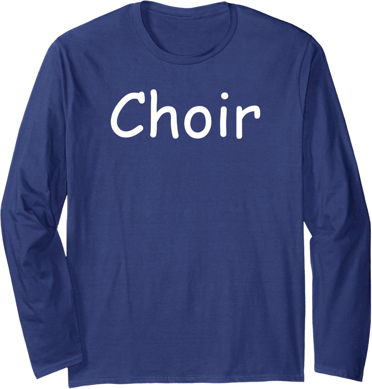 Choir Long Sleeve T-Shirt - Adult Unisex Navy Blue