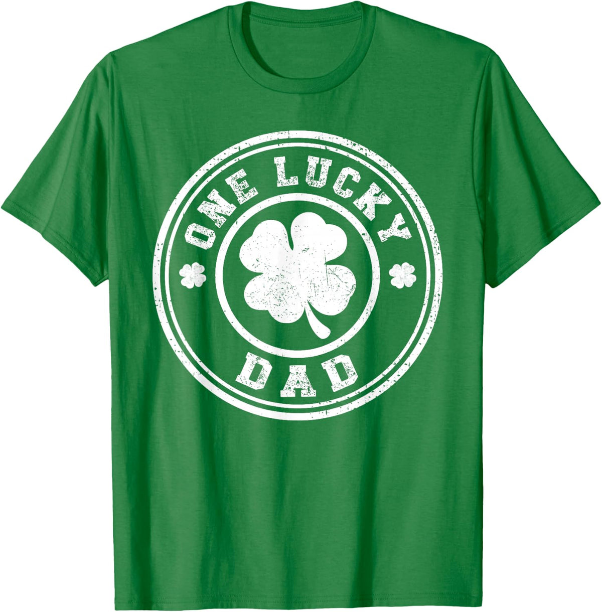 One Lucky Dad St Patricks Day T-Shirt - Kelly Green