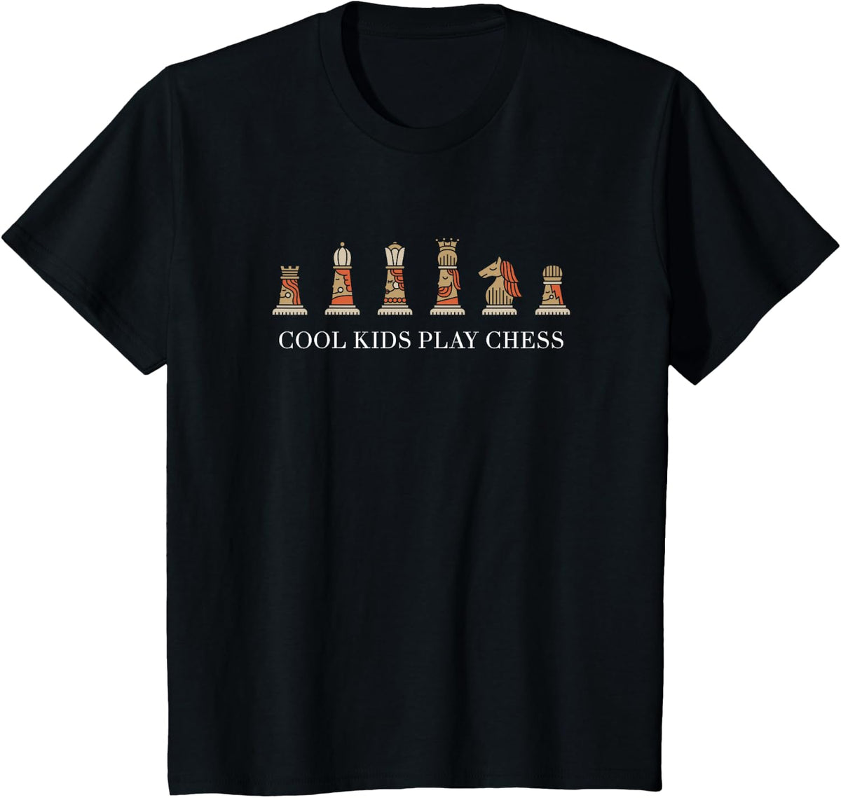 Cool Kids Play Chess T-Shirt - Black