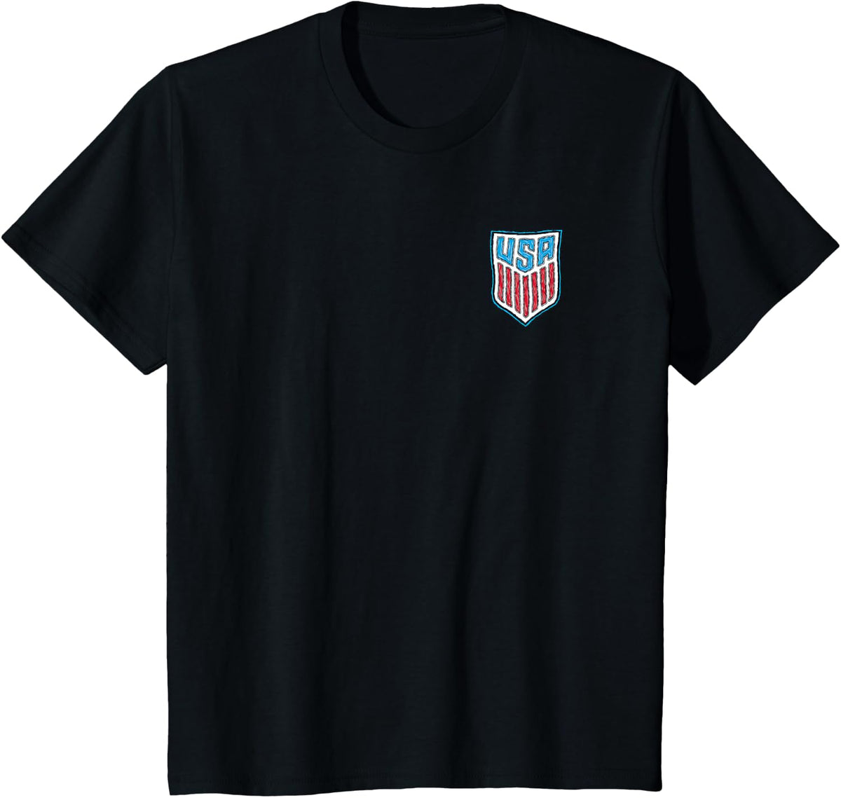 United States Soccer Spiral Goal USMNT Officially Licensed T-Shirt - Black