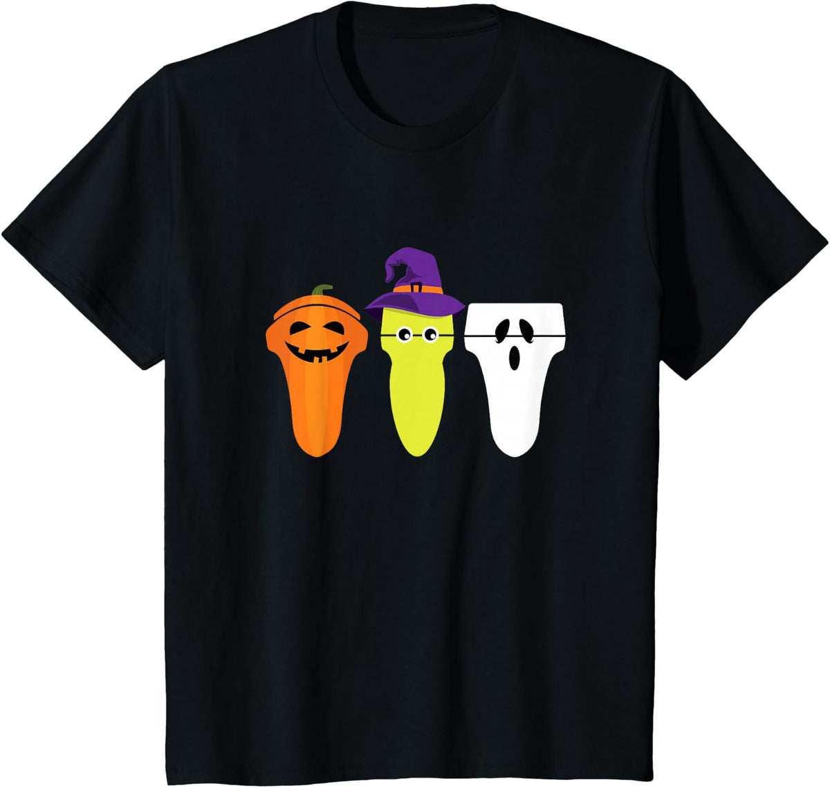 Sonographer Halloween Pumpkin Ghost Witch Transducer Tee T-Shirt for Ultrasound Tech - Black