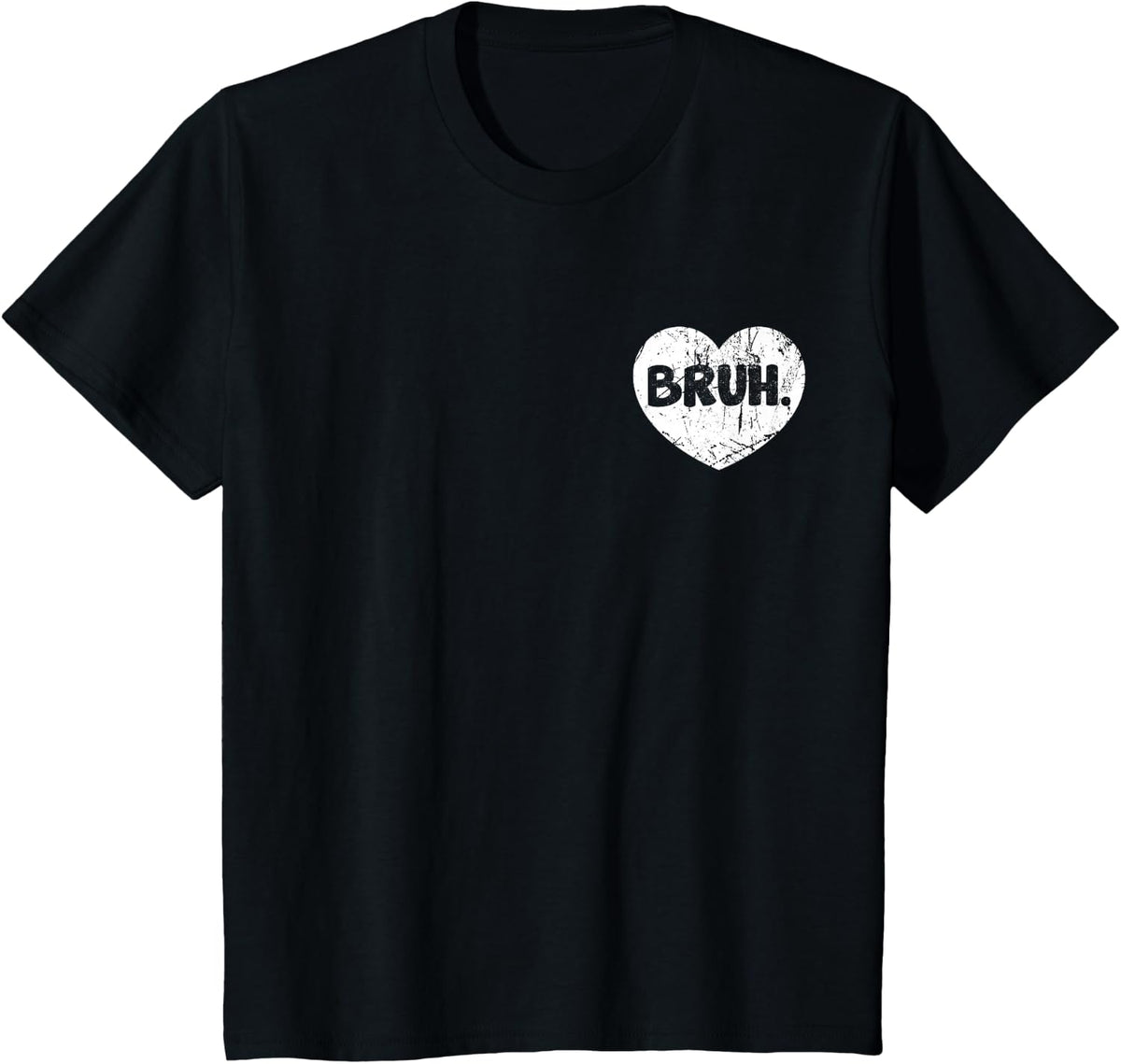 Bruh Meme Funny Saying Boy Men Women Humor Bro T-Shirt - Black