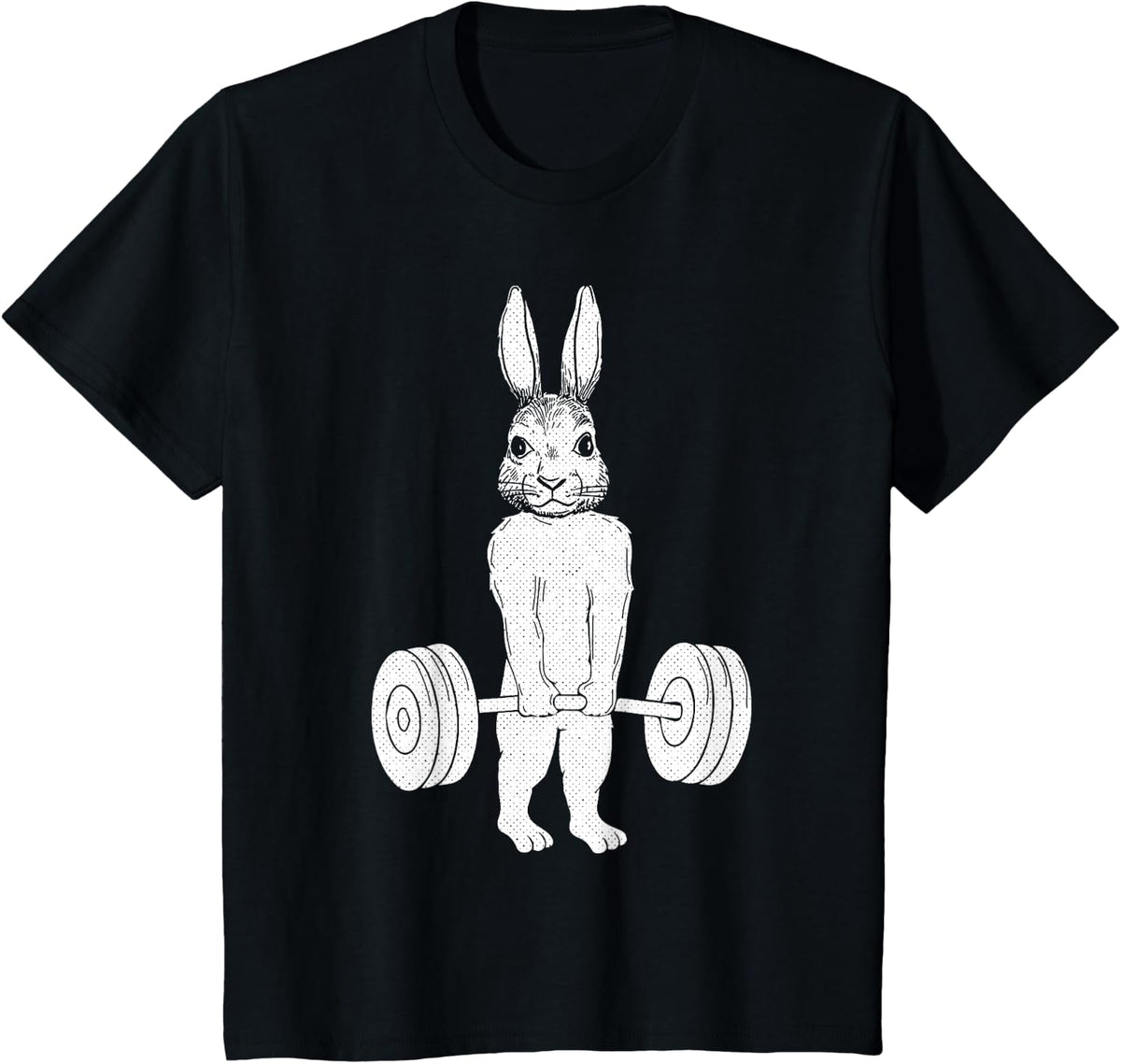 Bunny Workout Easter Deadlift Fitness Workout Gym Lover T-Shirt - Black