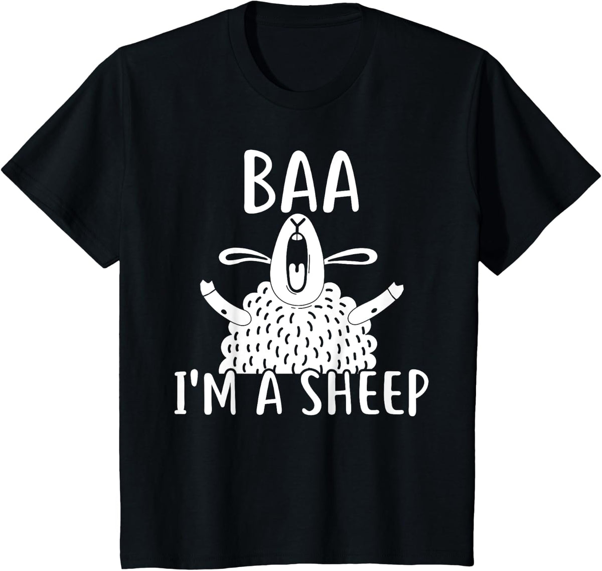 Baa I'm A Sheep T-Shirt T-Shirt - Black