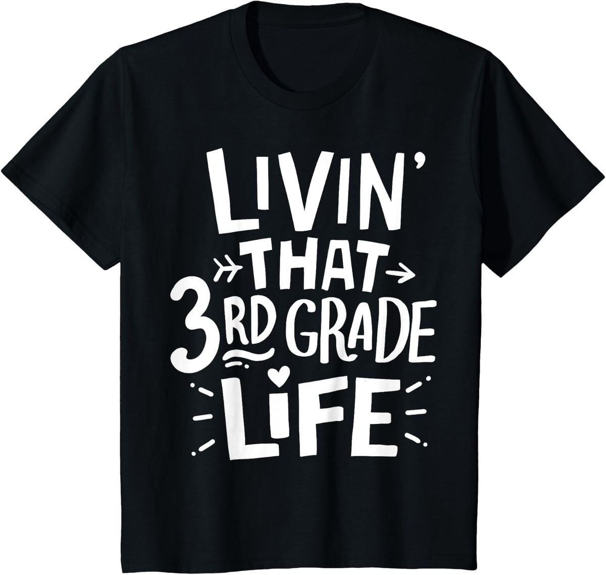 Third Grade Teacher Gift Men Women Kids T-Shirt - Black