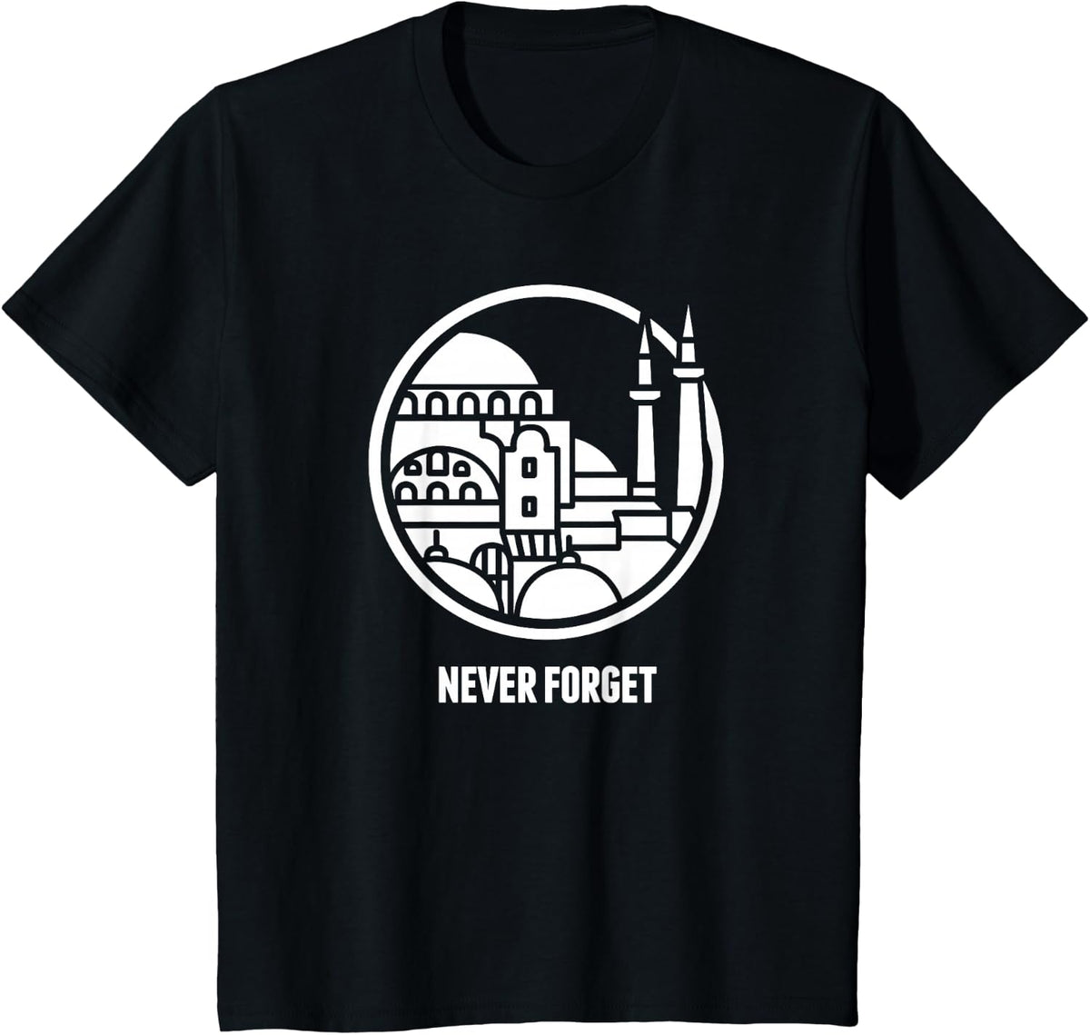 Constantinople King T-Shirt - Hagia Sophia T-Shirt - Black