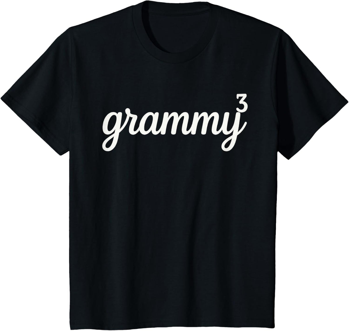 Grammy 3 Mama of 3 Funny Mother's Day T-Shirt - Black
