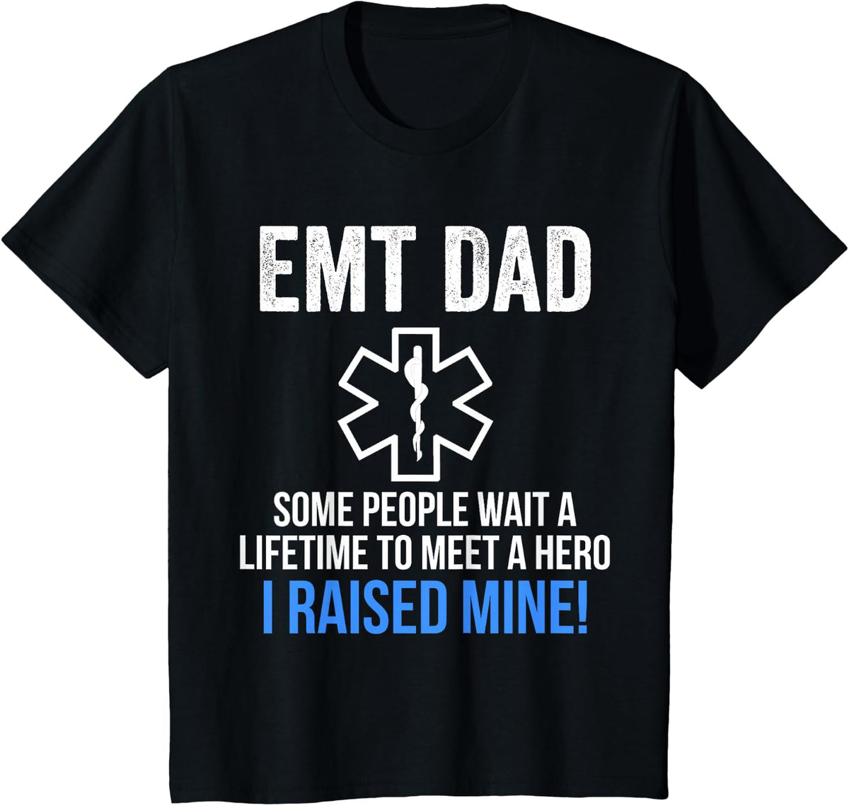 EMT Shirts - EMT Dad T Shirt T-Shirt - Black
