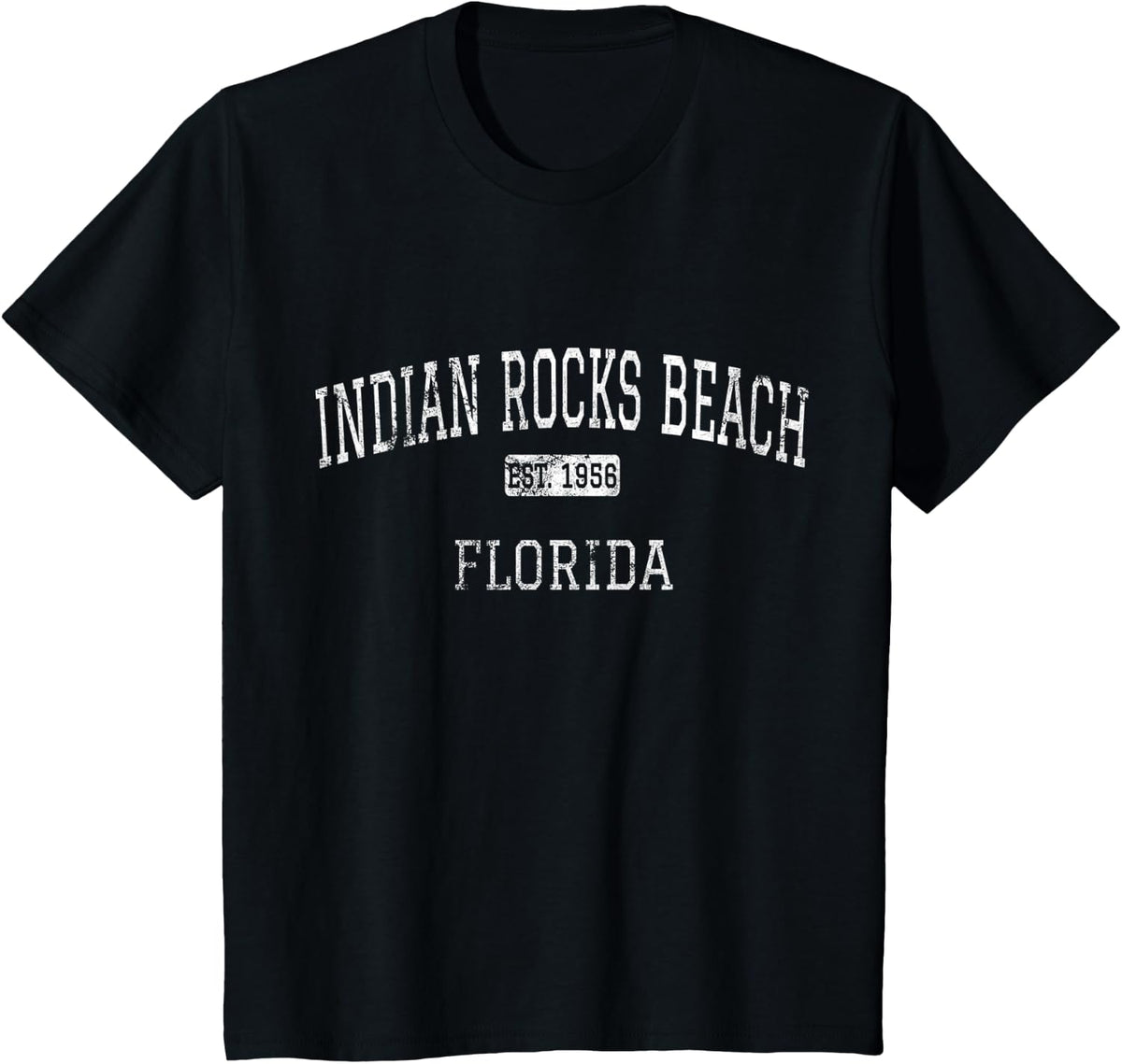 Indian Rocks Beach Florida FL Vintage T-Shirt - Black