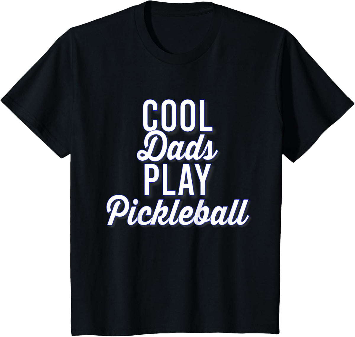 Funny Dad's Pickleball Dink Father's Day Gift T-Shirt - Black