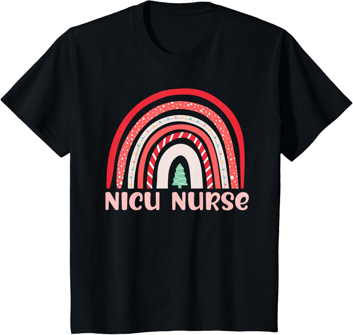 NICU Nurse Neonatal Tiny Crew Christmas Holiday Nutcracker T-Shirt - Black