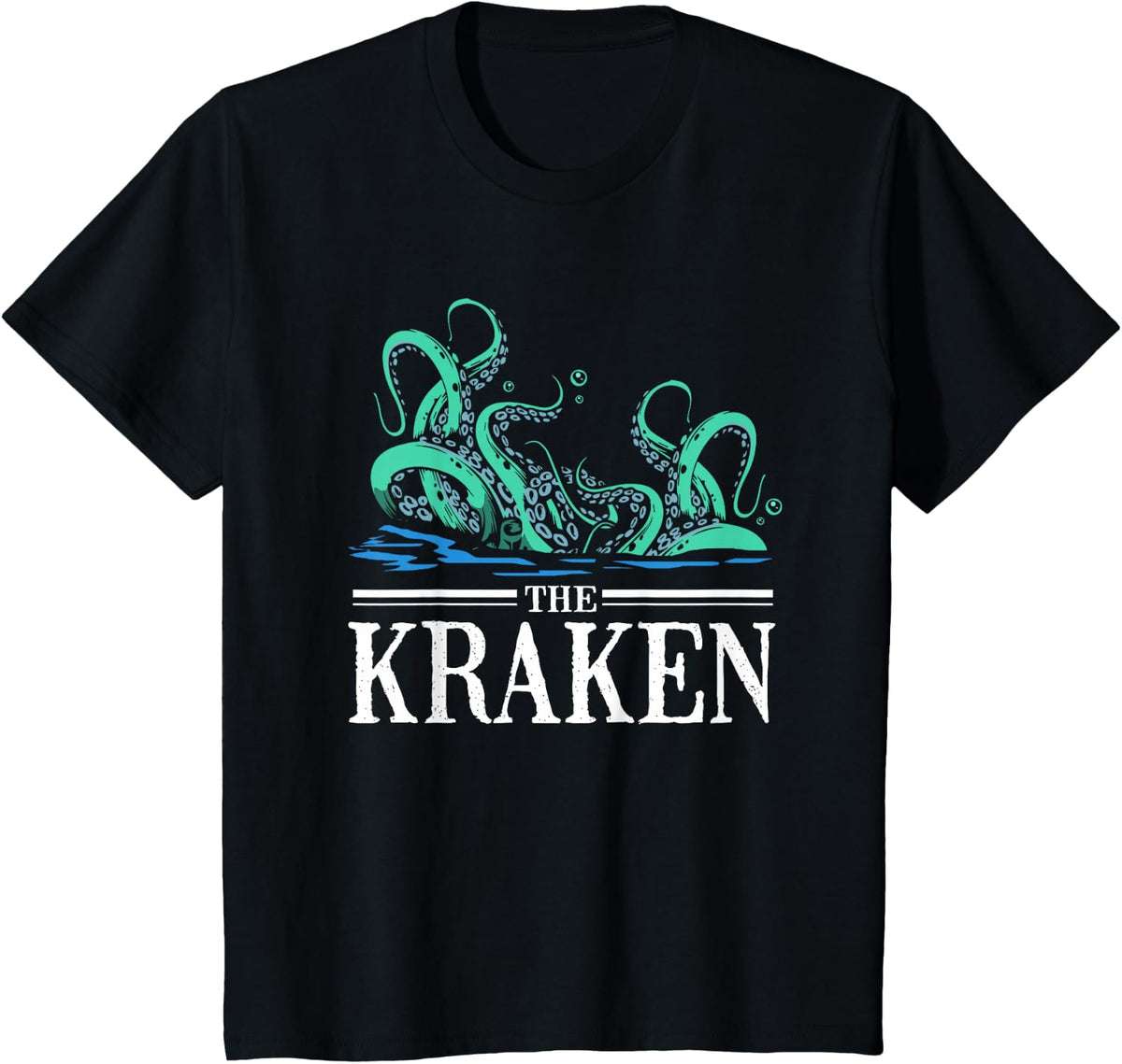 Octopus The Kraken T-Shirt - Black