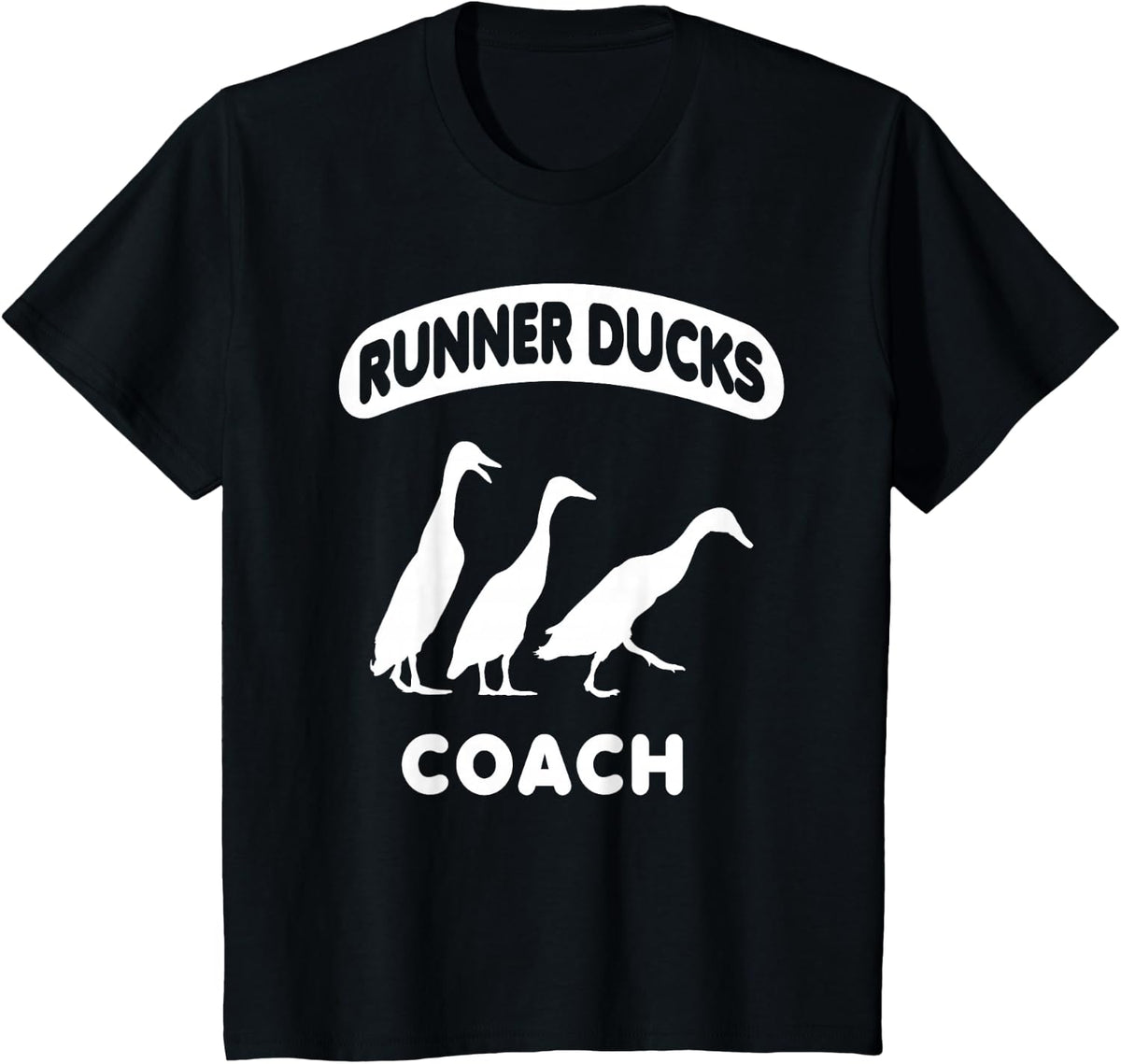 Runner Ducks Coach Indian Duck T-Shirt - Black
