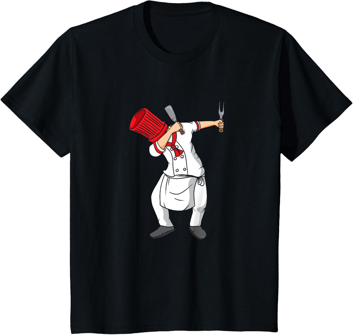 Dabbing Hibachi Chef Funny T-Shirt T-Shirt - Black