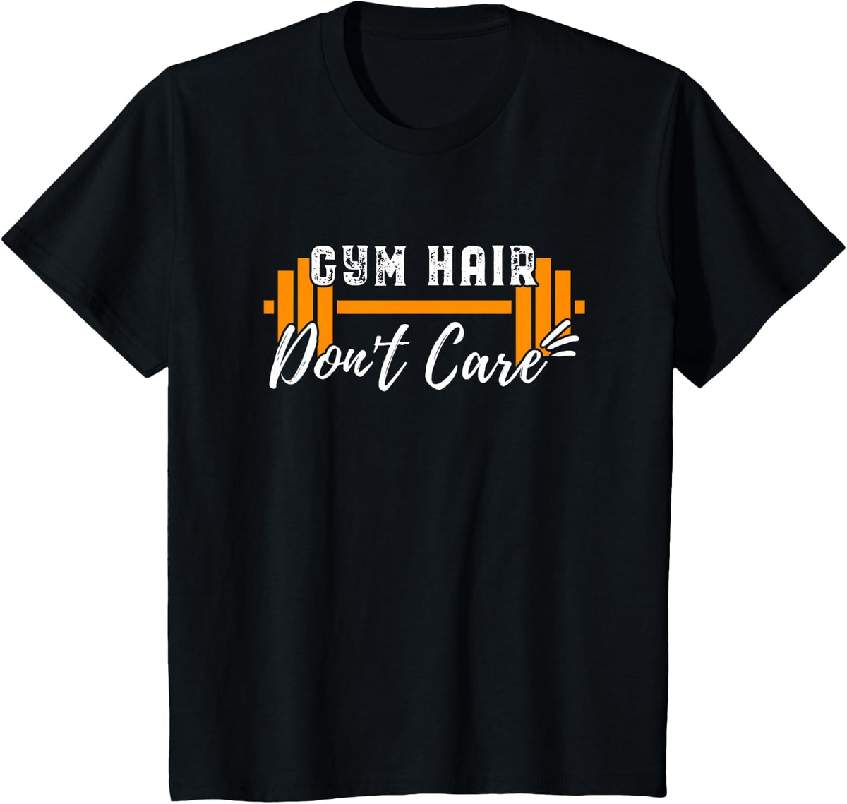 Gym Hair Don't Care T-Shirt - Black