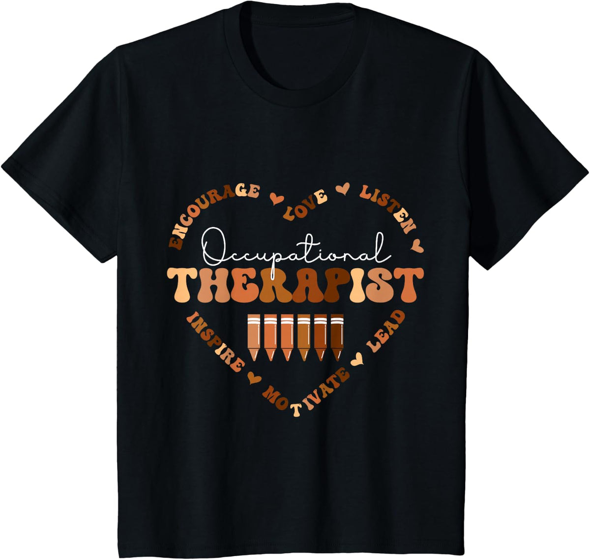 African Black History Month Occupational Therapist School T-Shirt - Black