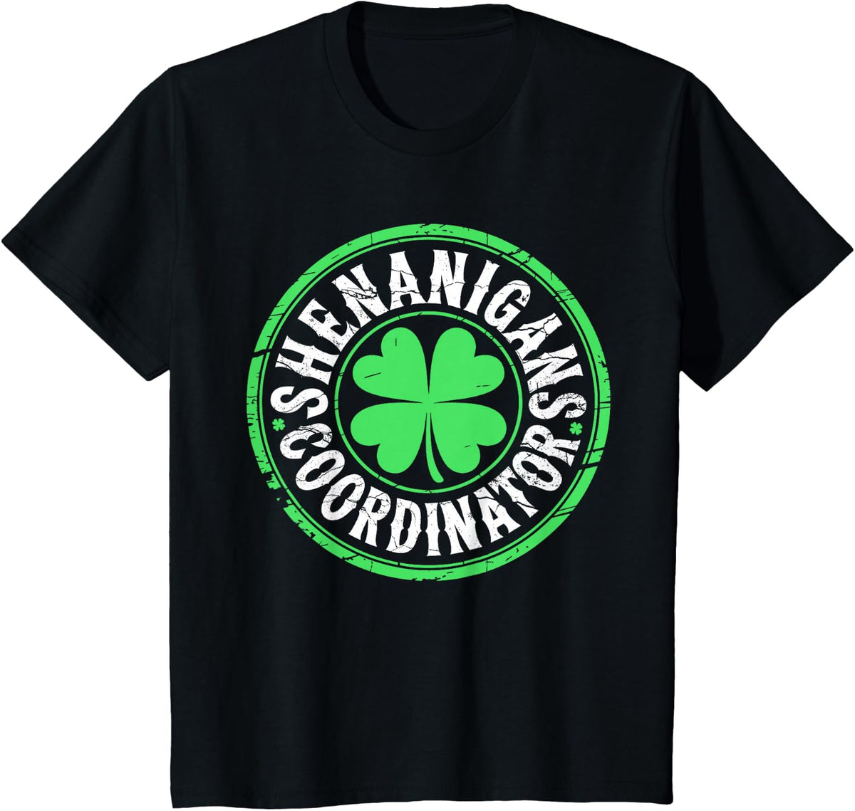 Shenanigans Coordinator Shirt Men Women Kids St Patricks Day T-Shirt - Black