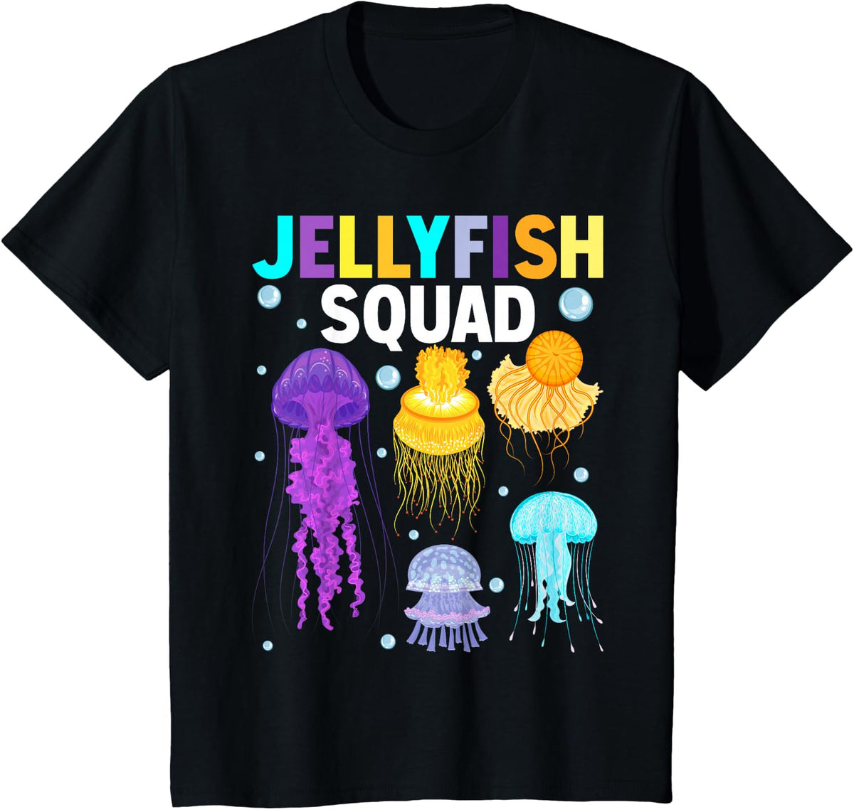 Jellyfish Squad for Lover | Crew T-Shirt - Black