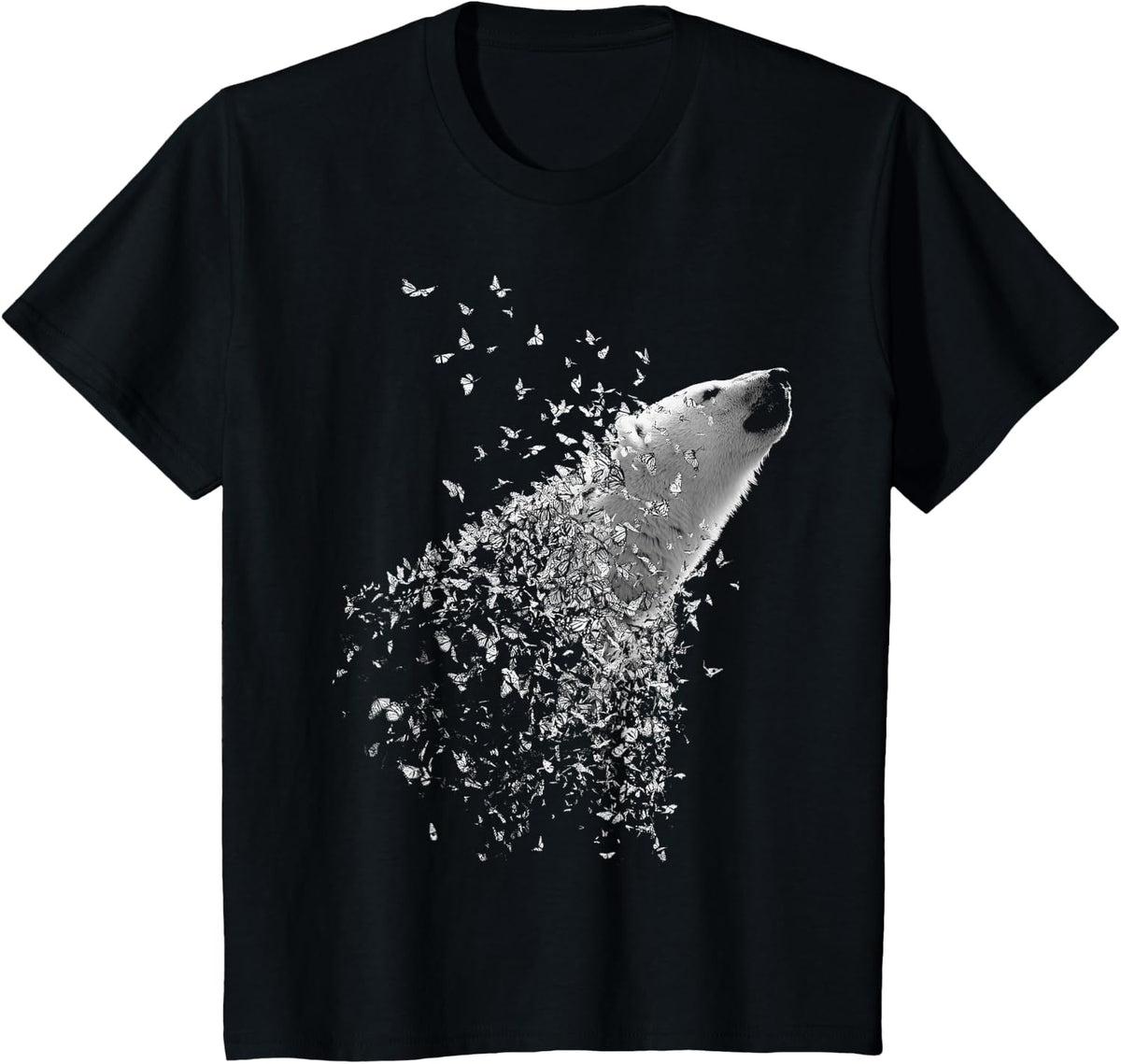 Cute Polar Bear Lover Animal Art T-Shirt - Black