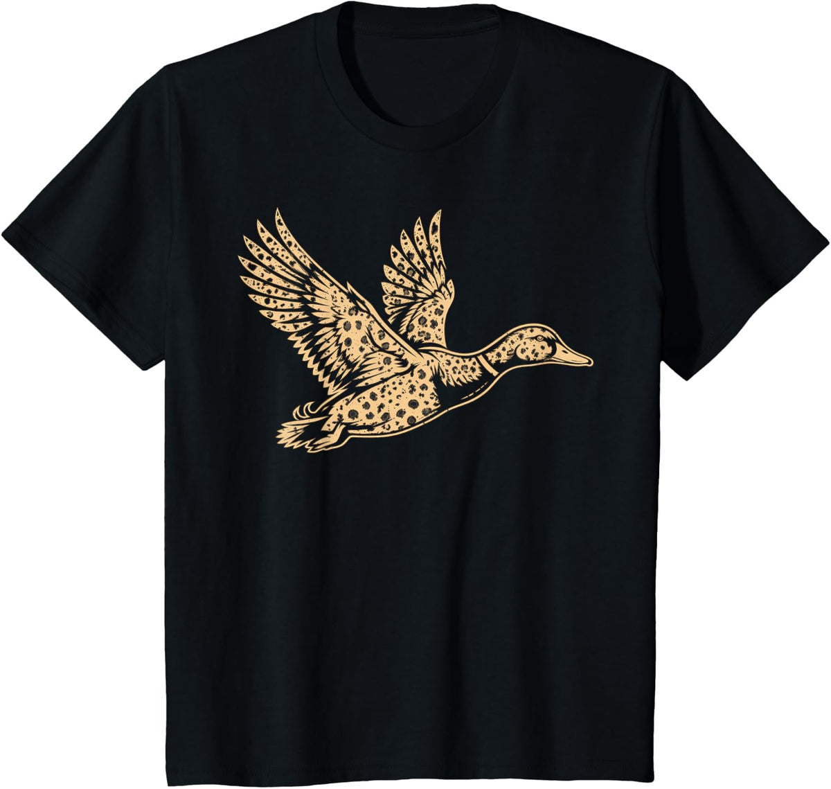 Vintage Mallard Duck Hunting T-Shirt - Black