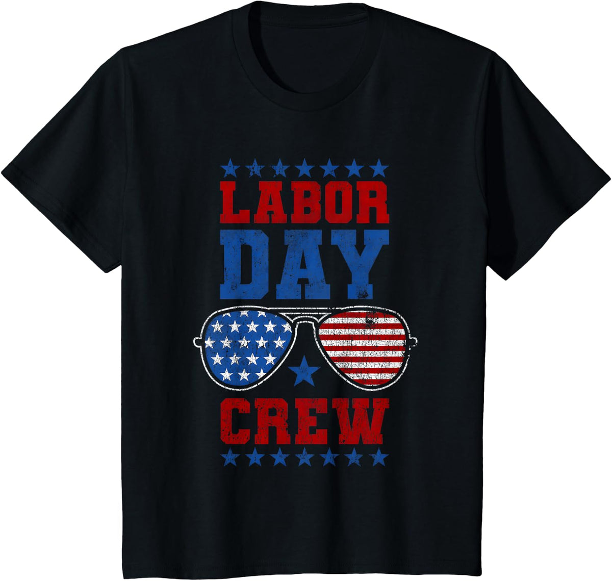 Labor Day Workers Appreciation American Flag Men Patriotic T-Shirt - Black