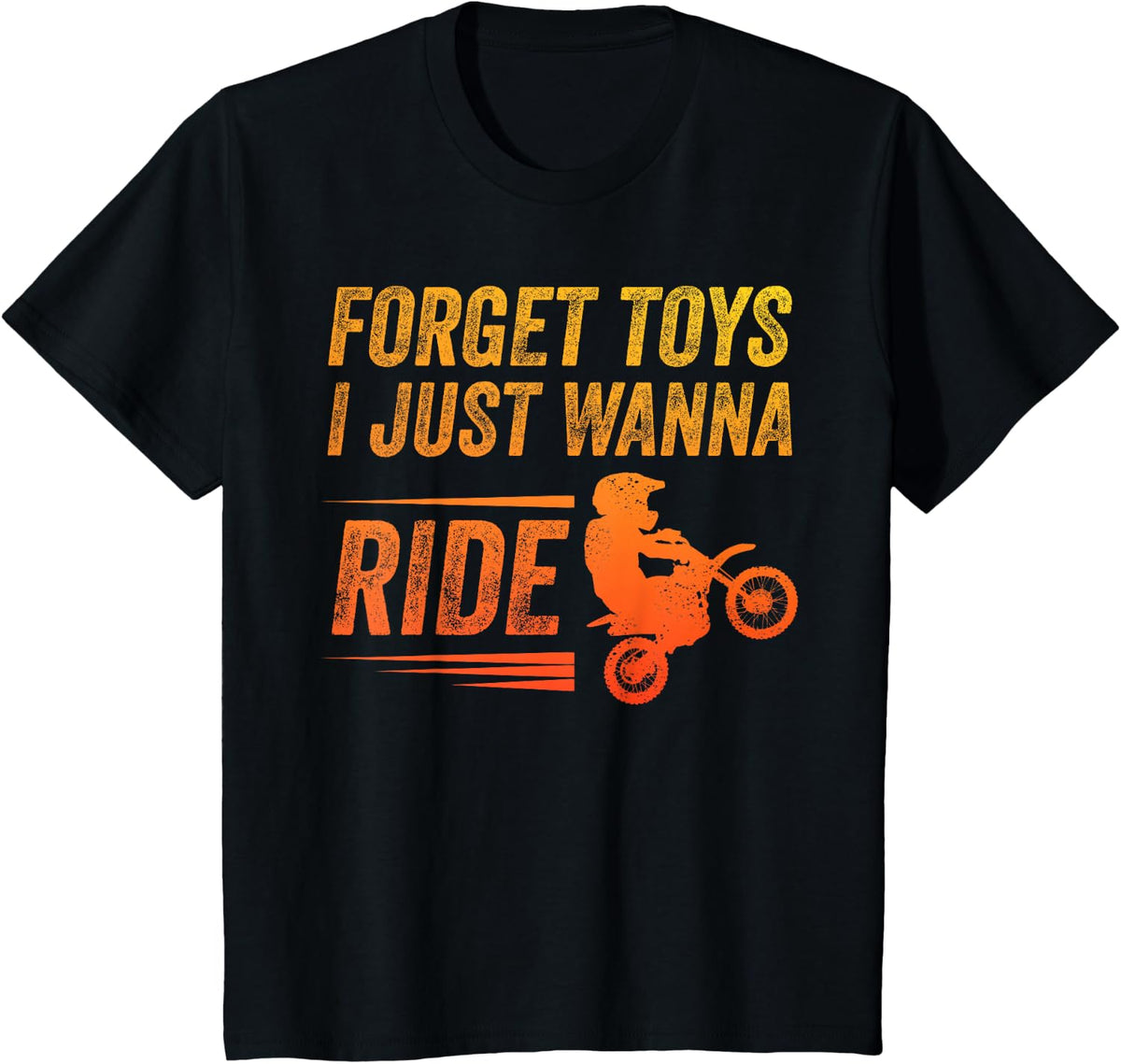 Dirt Bike Art for Boys Kids Men Motor Bike Dirtbike Racing T-Shirt - Black