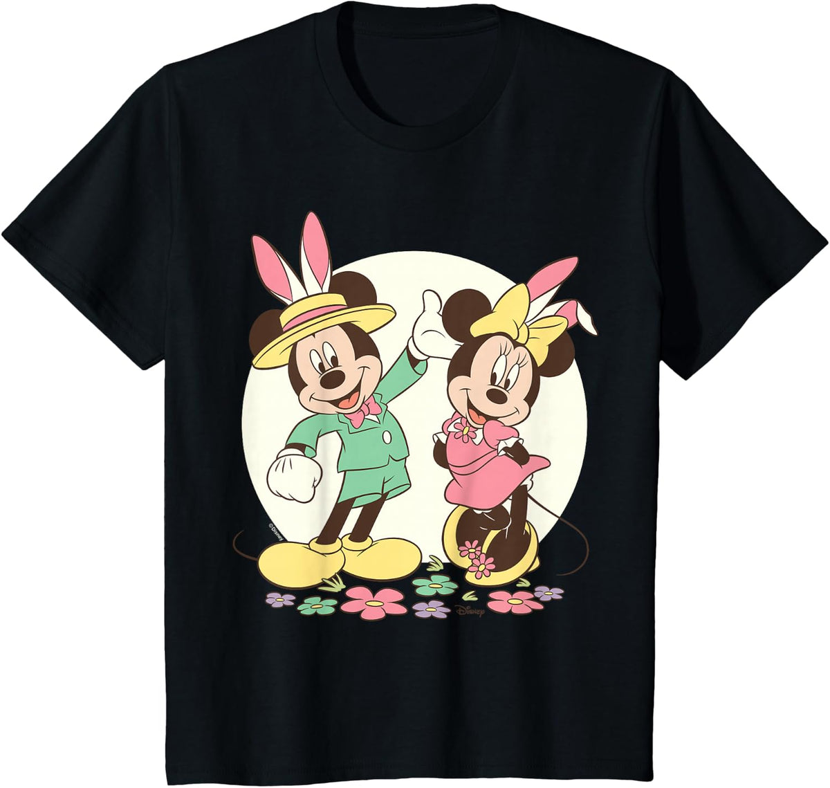Disney - Mickey Minnie Easter T-Shirt - Black