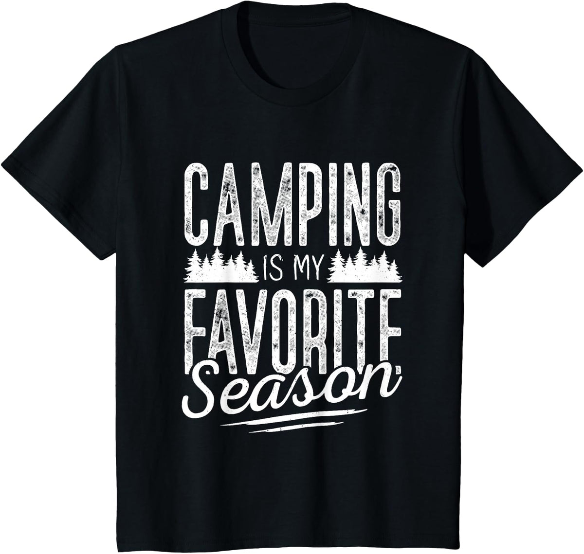 Camping Shirt Men Kids Camper RV Camping Vacation T-Shirt - Black