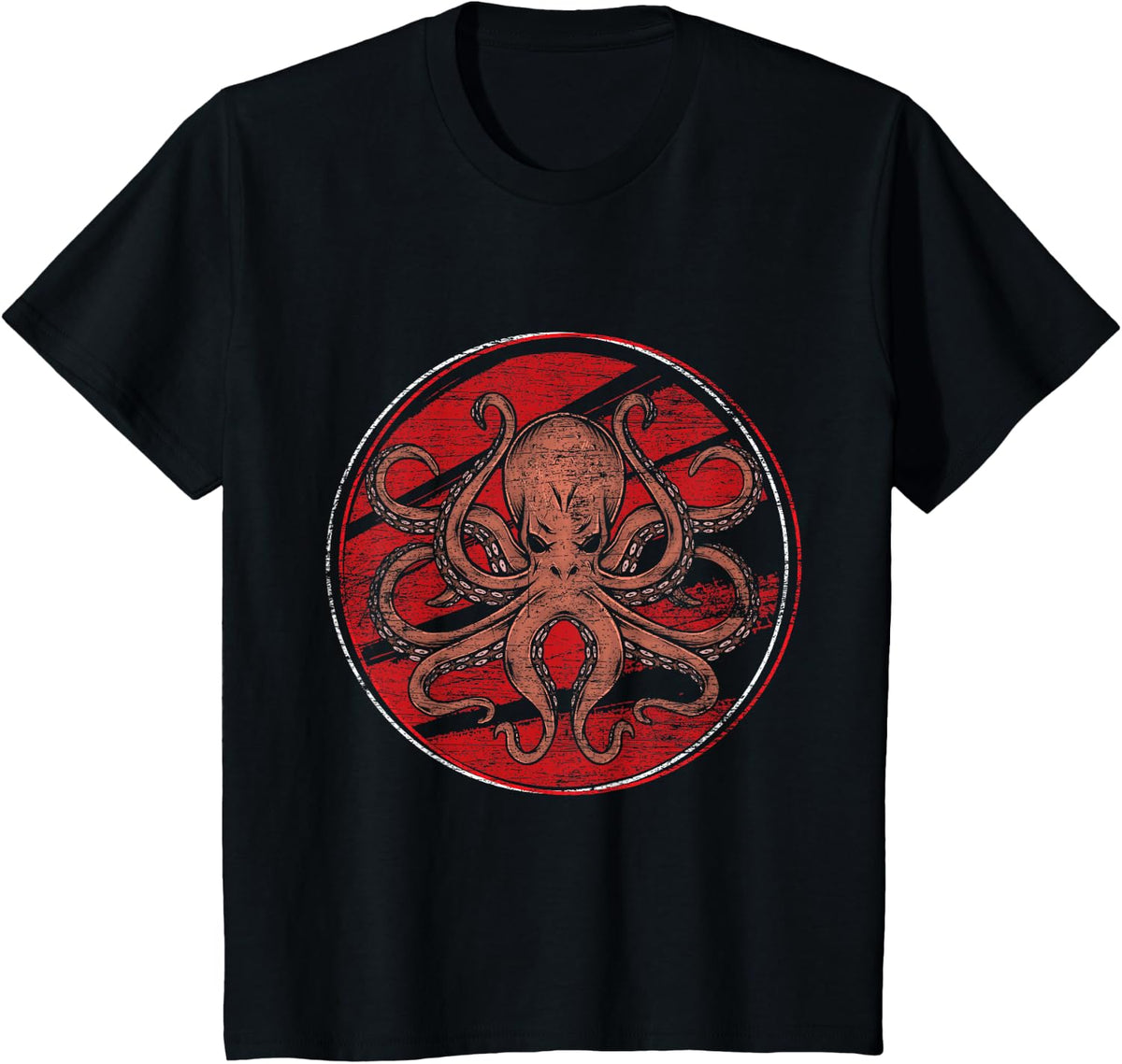 Sea Creatures Gift Ocean Octopus T-Shirt - Black